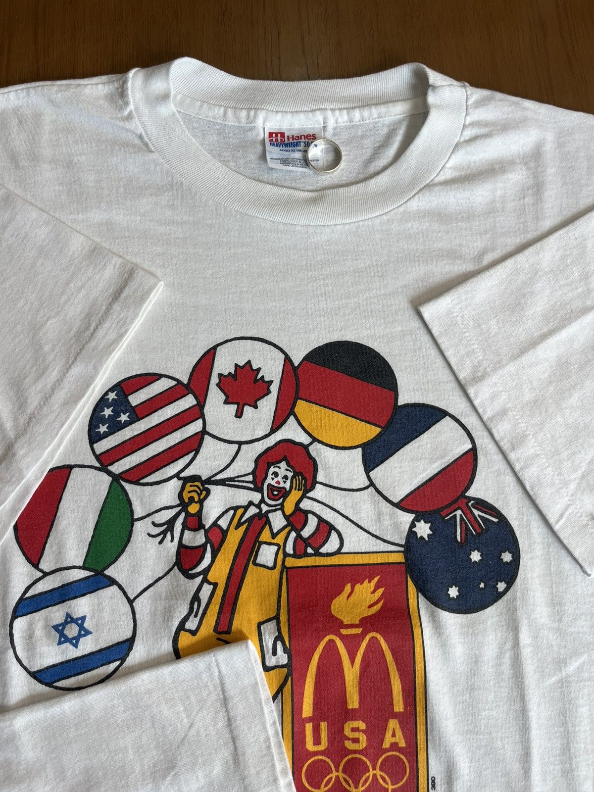 Junk Food Vintage McDonald’s USA Olympic Proud Sponsor 90’s Tshirt Size US XL / EU 56 / 4 - 7 Thumbnail