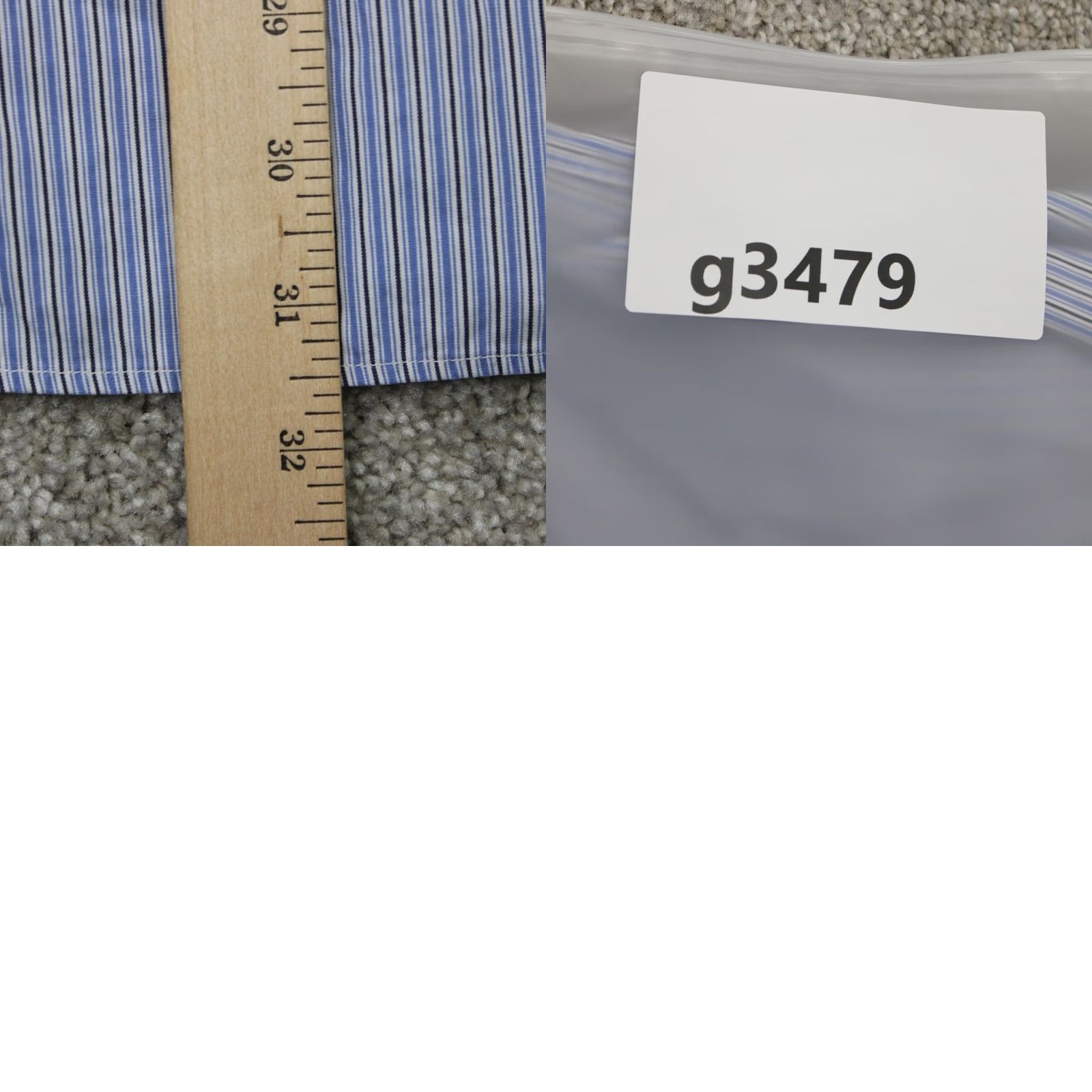 Polo Ralph Lauren Polo Ralph Lauren Dress Shirt Mens 15 1/2 34/35 Blue Curham Cotton L/S Button-Down Shirt Size 42R - 9 Thumbnail