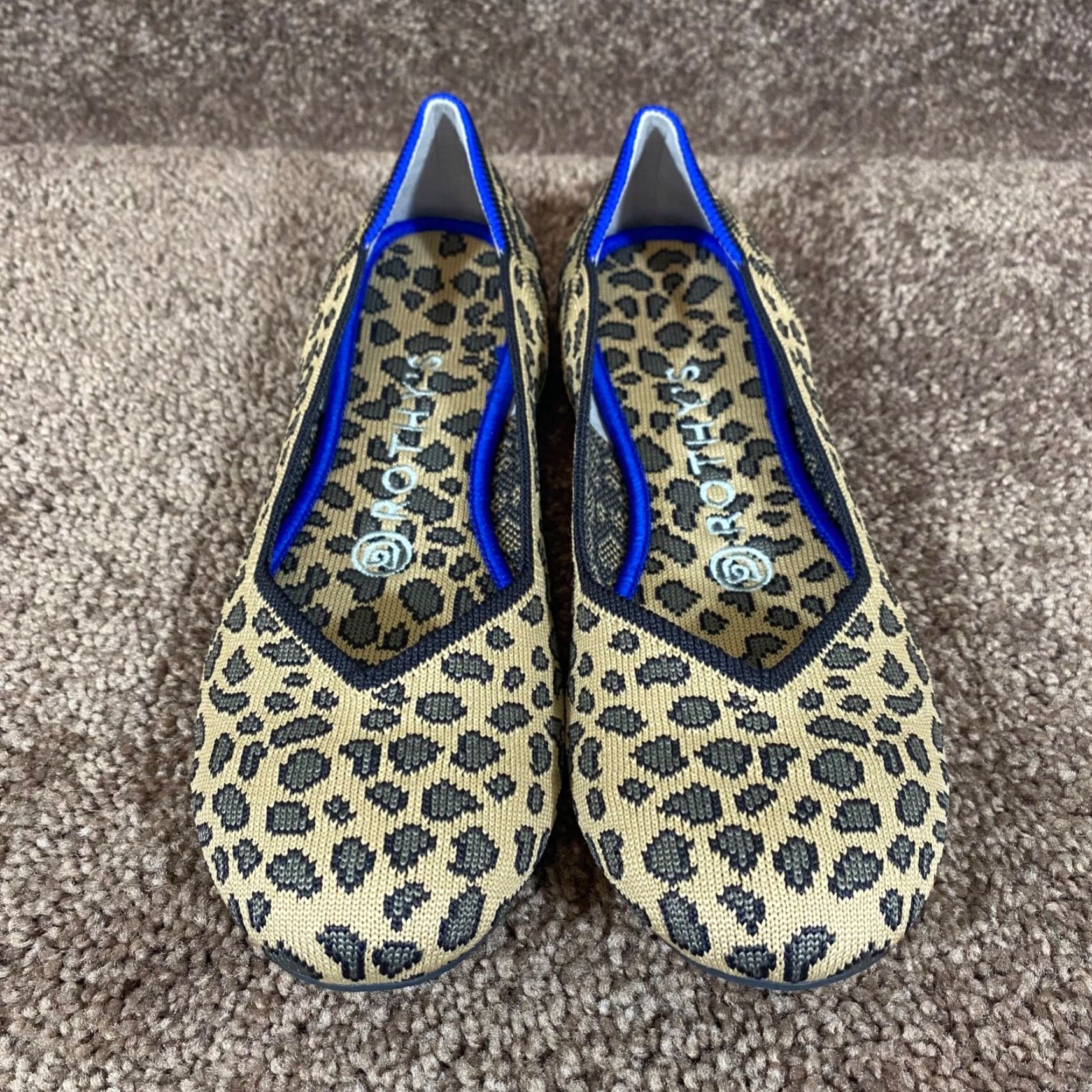Rothy's Rothy’s Womens Ballet Flats Size 6.5 Cheetah Leopard Round Toe Slip On Fashion Workwear Size US 6.5 / IT 36.5 - 4 Thumbnail