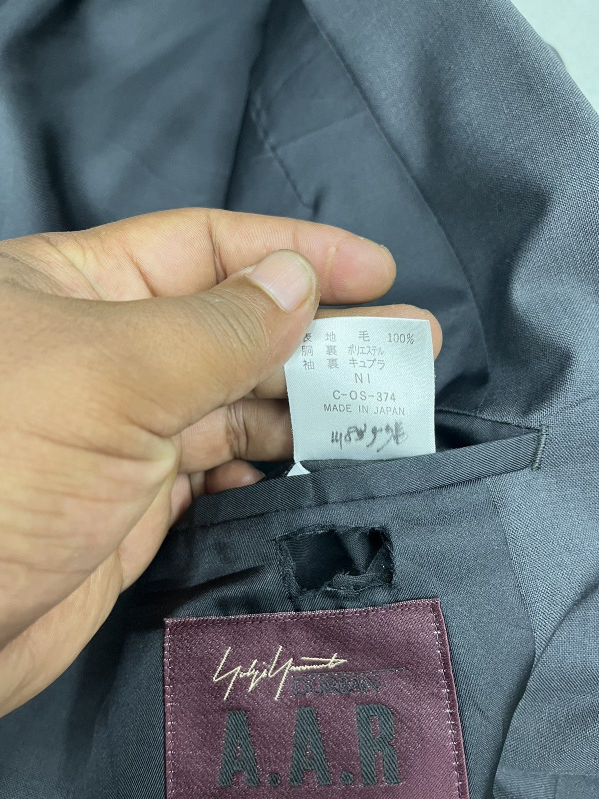 Designer × Y's × Yohji Yamamoto ARCHIVE🔥YOHJI YAMAMOTO A.A.R BLAZER Size US M / EU 48-50 / 2 - 10 Thumbnail