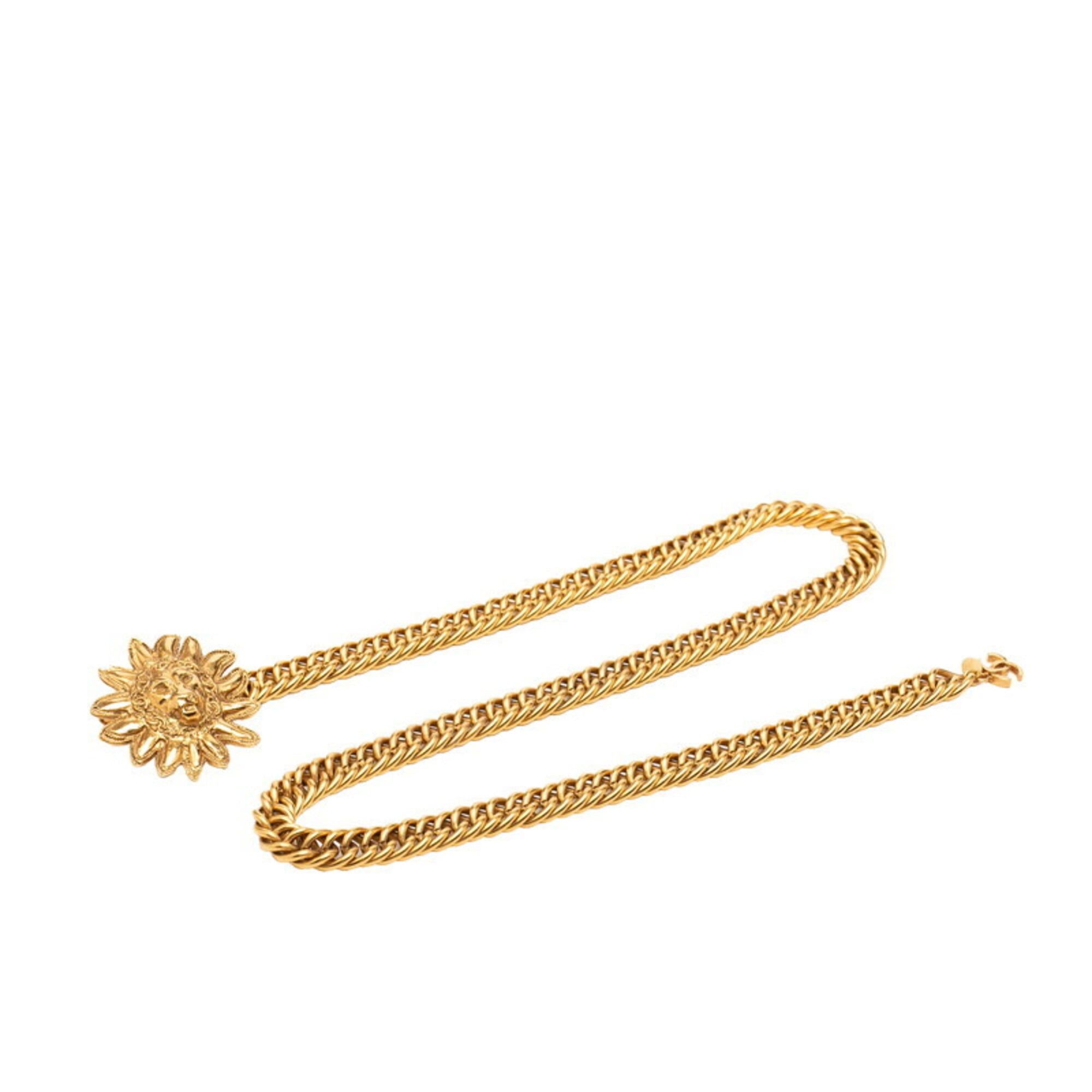 Chanel Chanel Coco Mark Lion Motif Chain Belt Gold Plated Women's CHANEL Size ONE SIZE - 1 Thumbnail