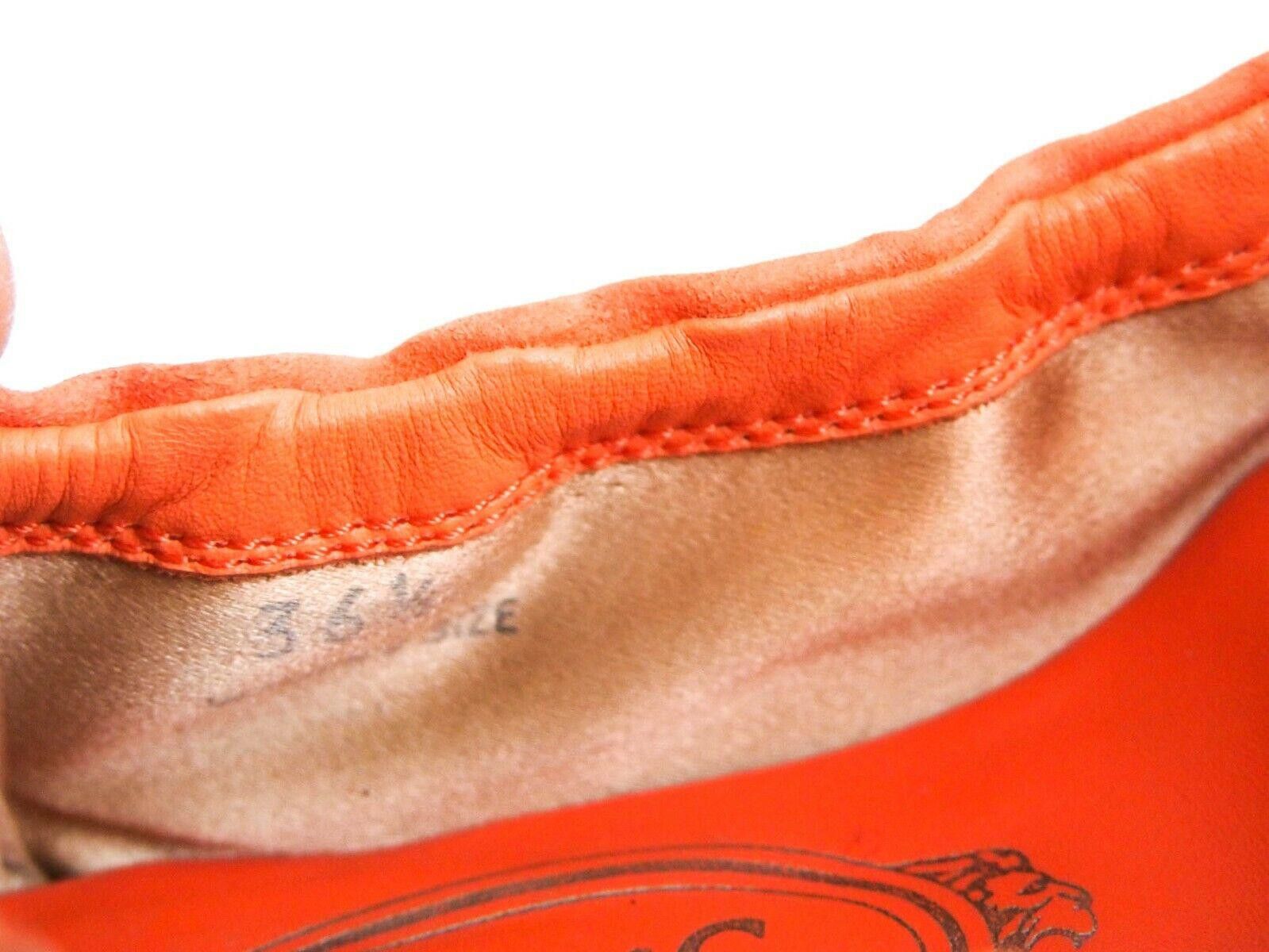 Tod's Tod's Ballet Flats Orange Suede Womens EU 36.5 US 6.5 Size US 6.5 / IT 36.5 - 7 Thumbnail