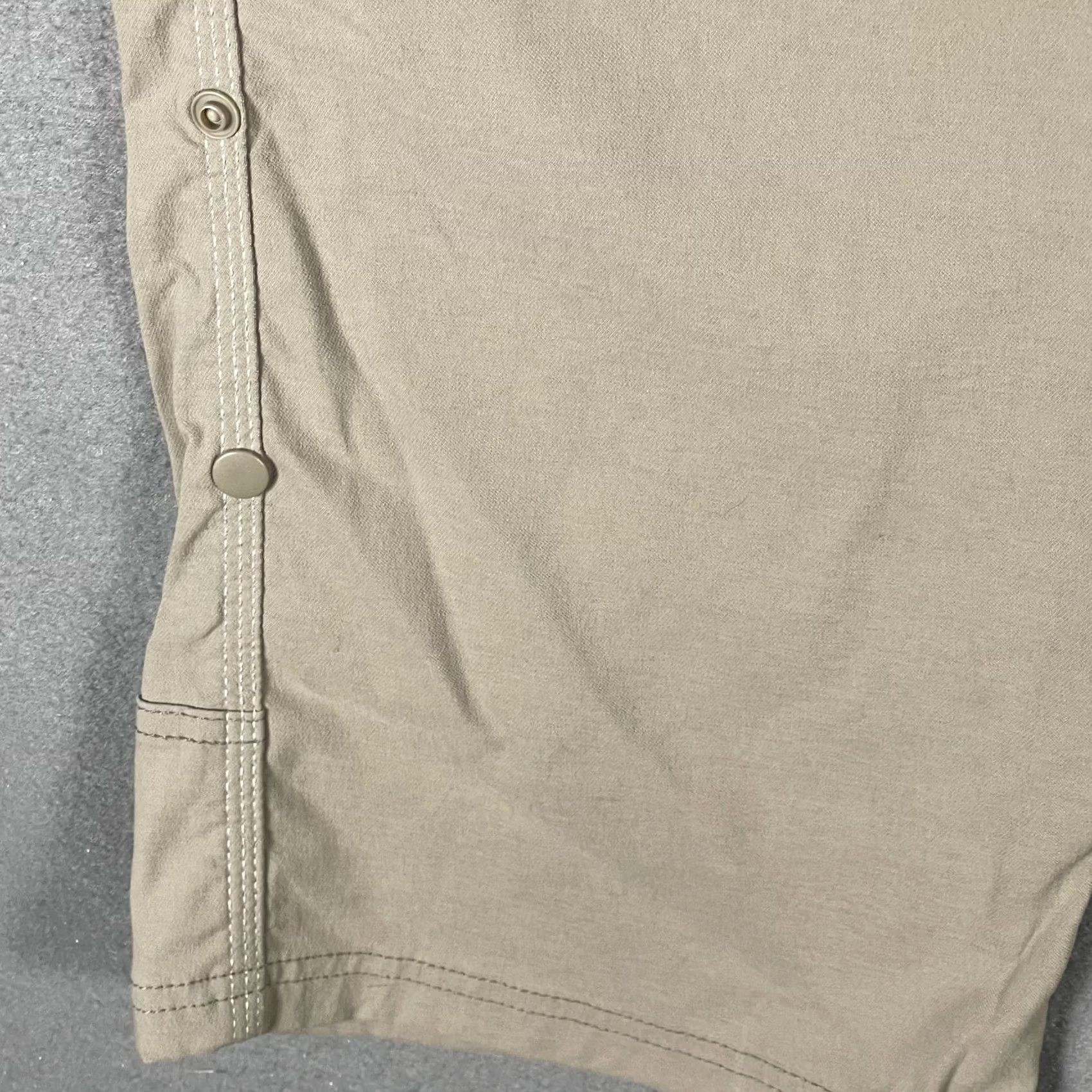 Prana prAna Pants Mens 36x30 Khaki Breathe Nylon Stretch Cargo Outdoor Hiking Snap Leg Size US 36 / EU 52 - 6 Thumbnail