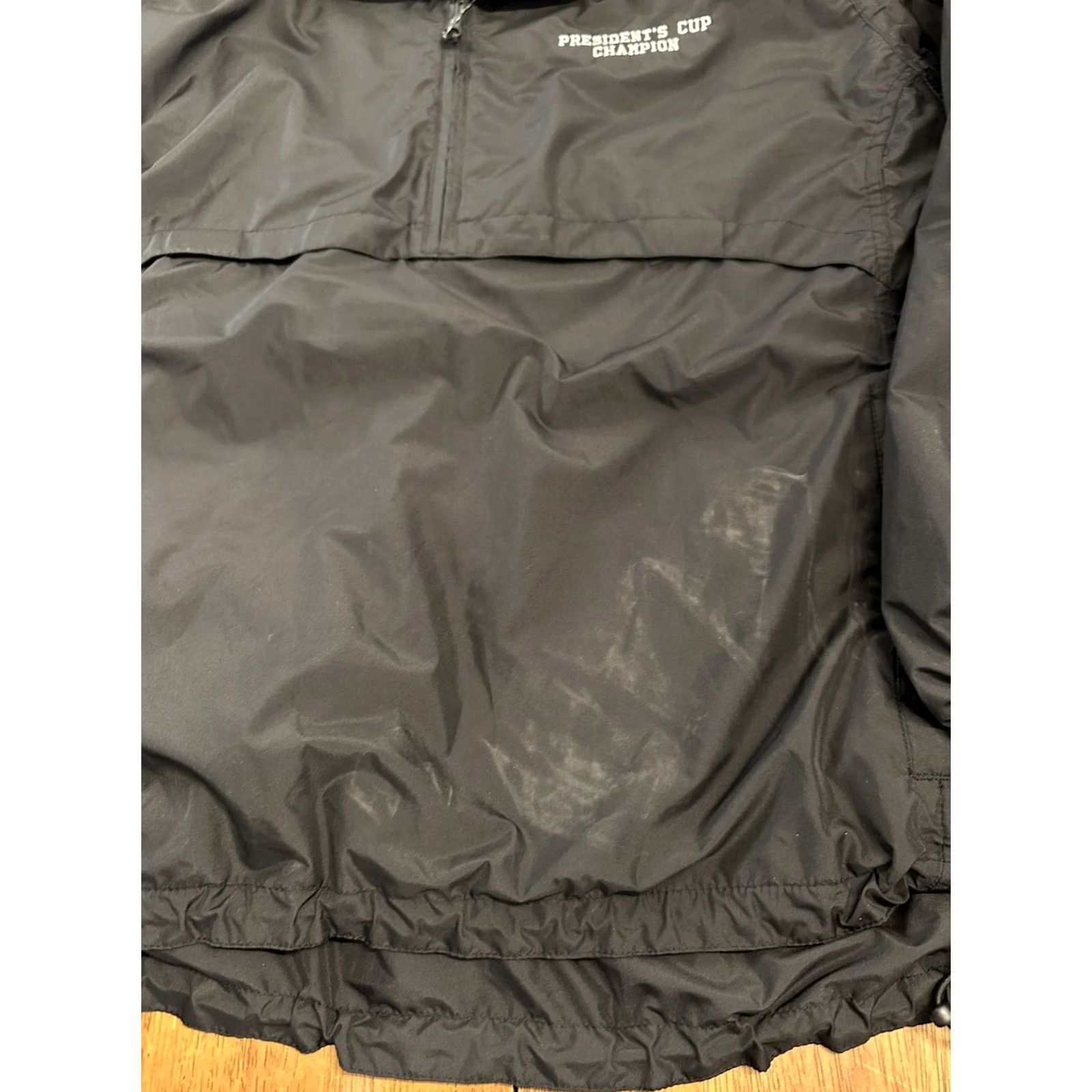 Champion VINTAGE Forrester Golf President’s Cup Champion Windbreaker Jacket Large 90s 80s Black Mens Size US L / EU 52-54 / 3 - 5 Thumbnail