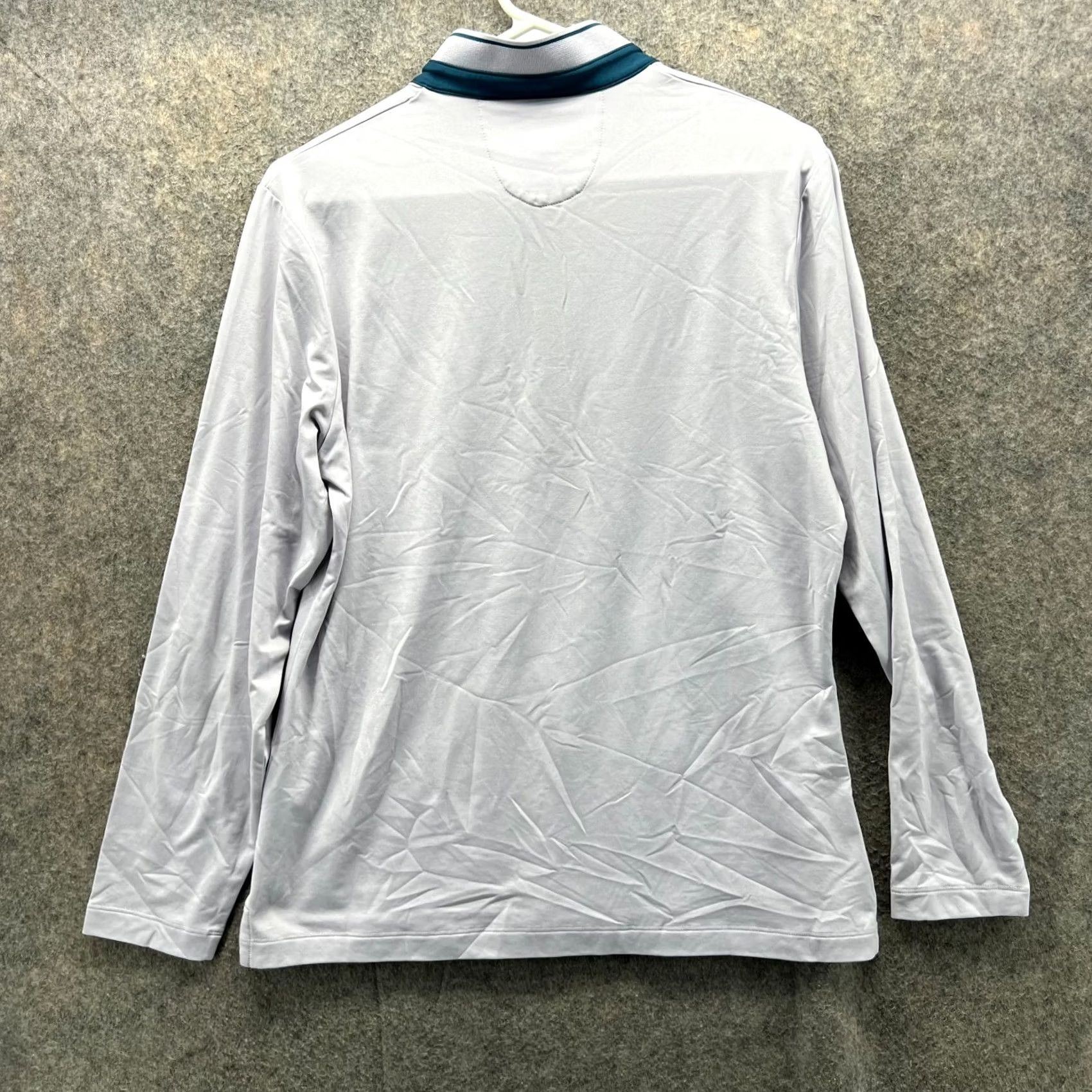 Vintage Jack Nicklaus Shirt Women Large Purple Henley Long Sleeve Snap Cotton Stretch Shirt Size L / US 10 / IT 46 - 2 Thumbnail