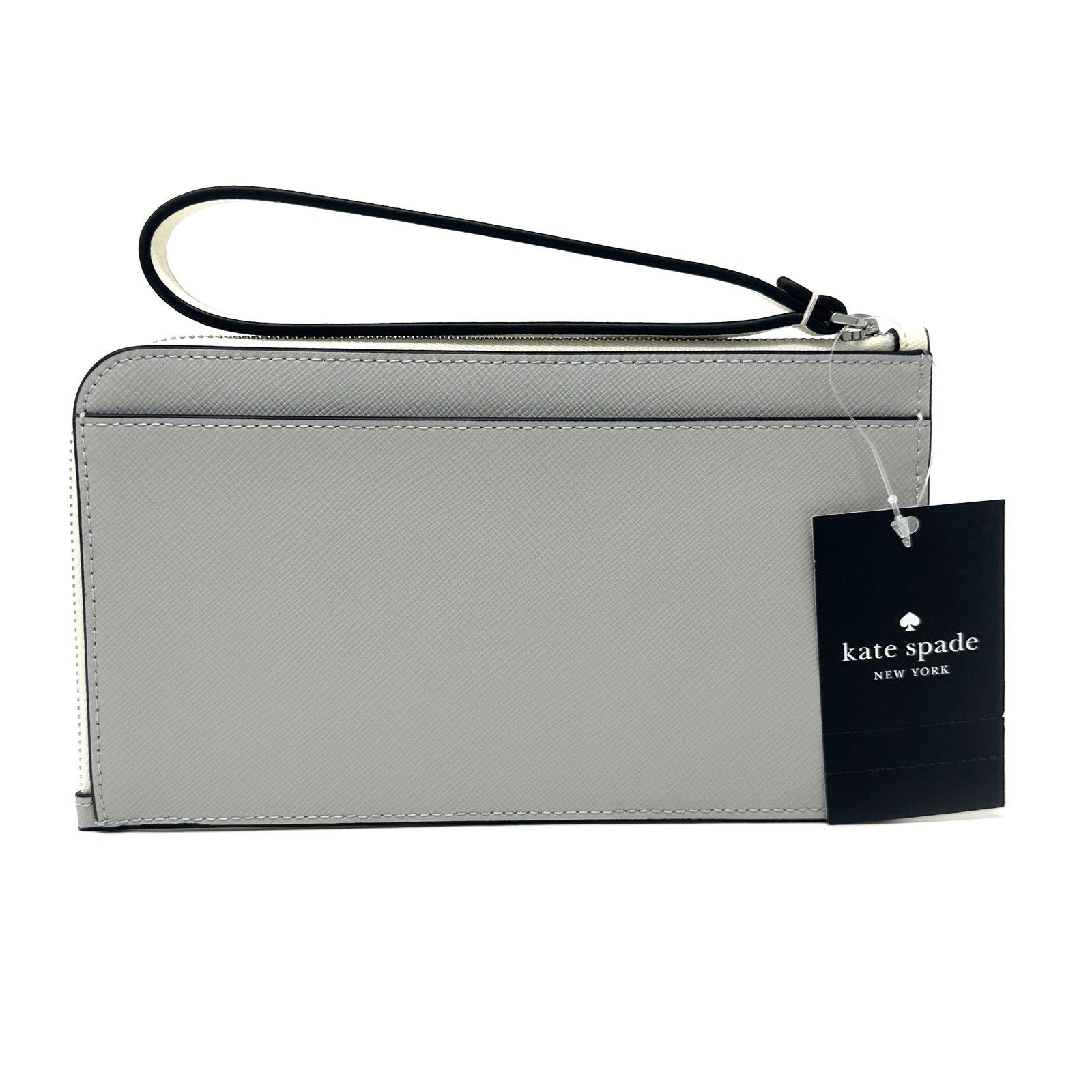 Kate Spade Kate Spade Lucy Medium L-Zip Wristlet in Platinum Grey KD545 Size ONE SIZE - 2 Thumbnail