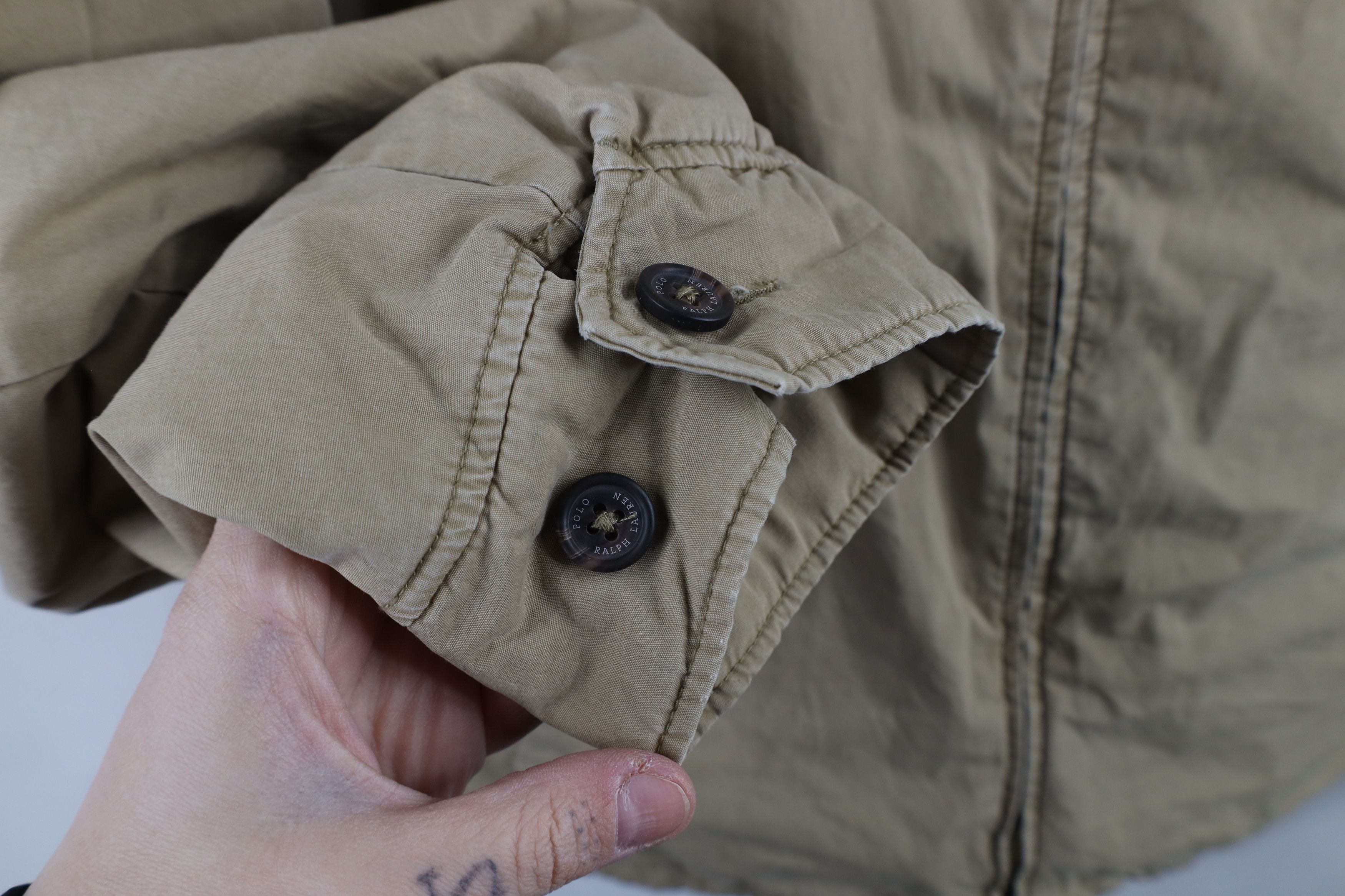 Ralph Lauren × Vintage Vintage Ralph Lauren Flannel Lined Puffer Bomber Jacket Size US XXL / EU 58 / 5 - 4 Thumbnail