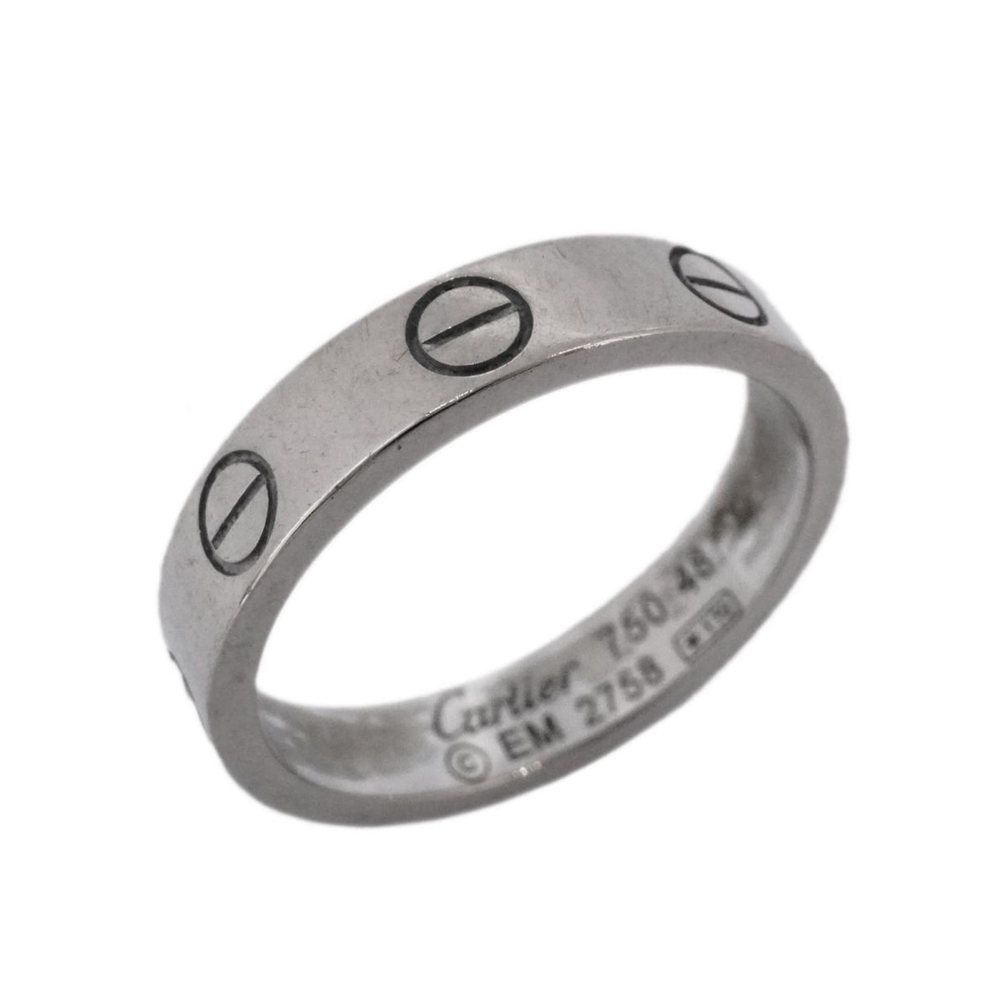 image of Cartier Ring Love K18Wg White Gold Ladies, Women's