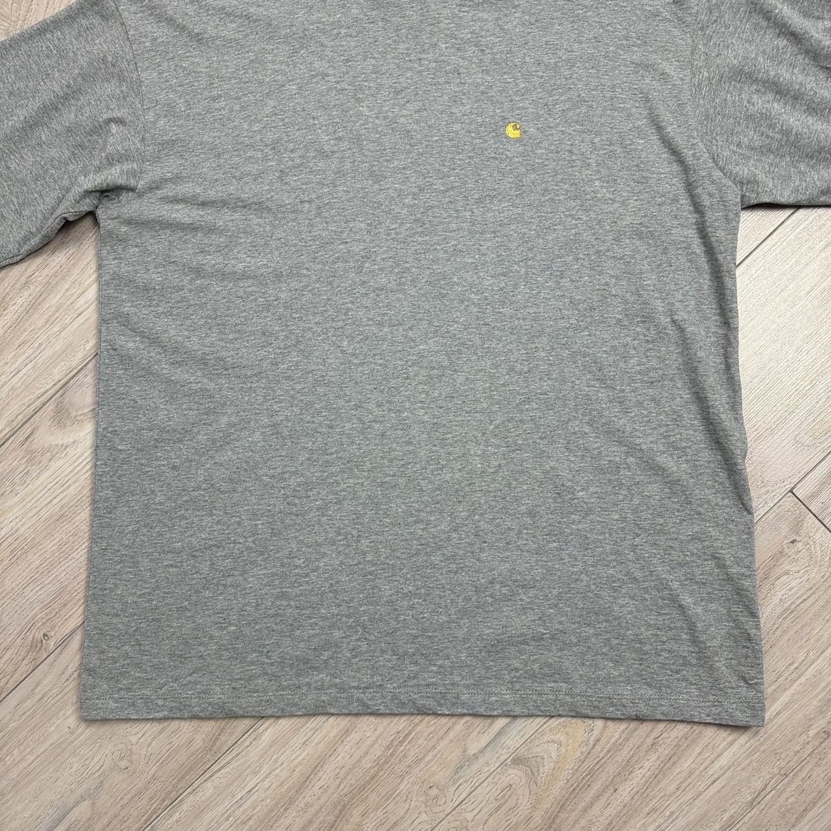 Carhartt Essential Carhartt Small Logo Embroidered Chase Grey Tee Size US L / EU 52-54 / 3 - 6 Thumbnail