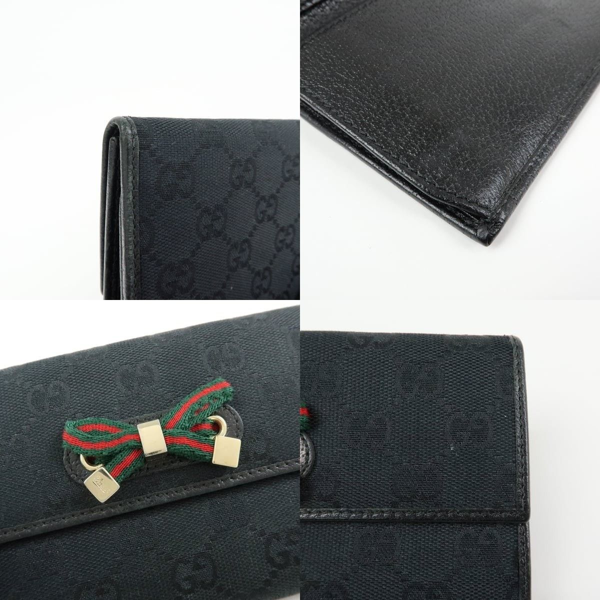 Gucci Gucci Princy GG Supreme Wallet Black Size ONE SIZE - 5 Thumbnail