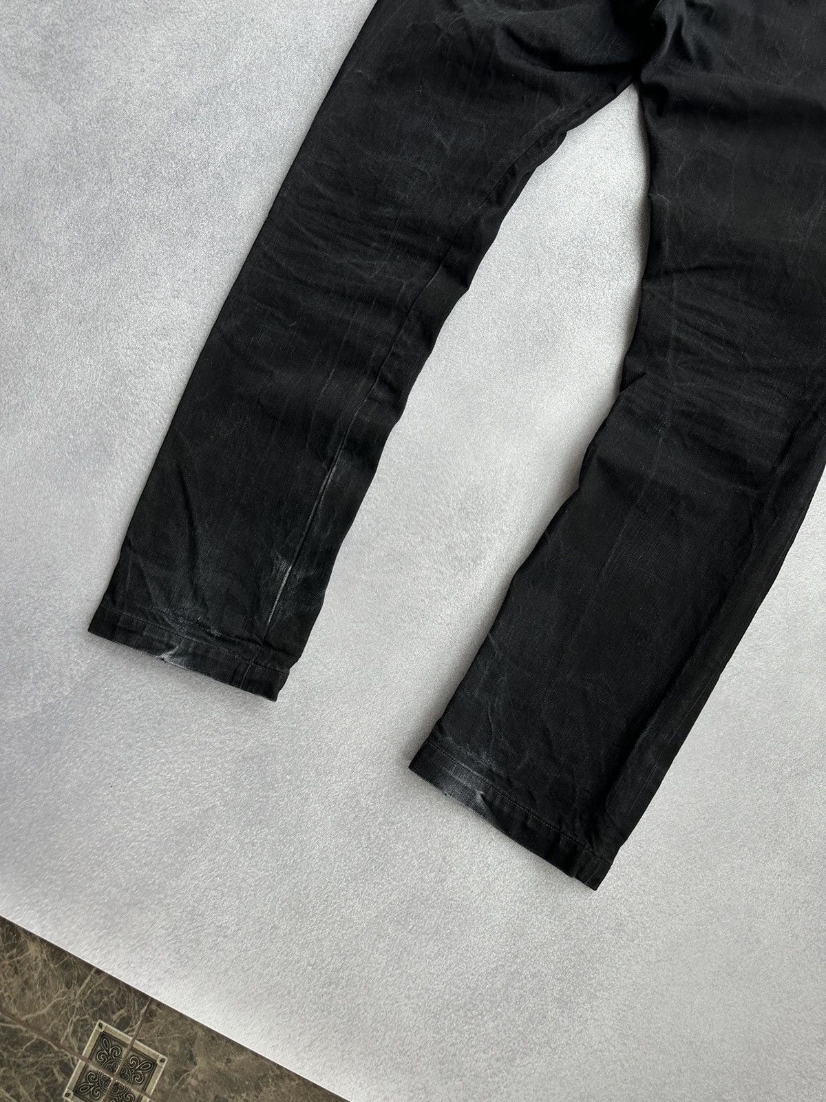 Lee × Vintage Vintage Lee 101 Rider Cowboy Black Heavy Jeans Size US 32 / EU 48 - 12 Thumbnail