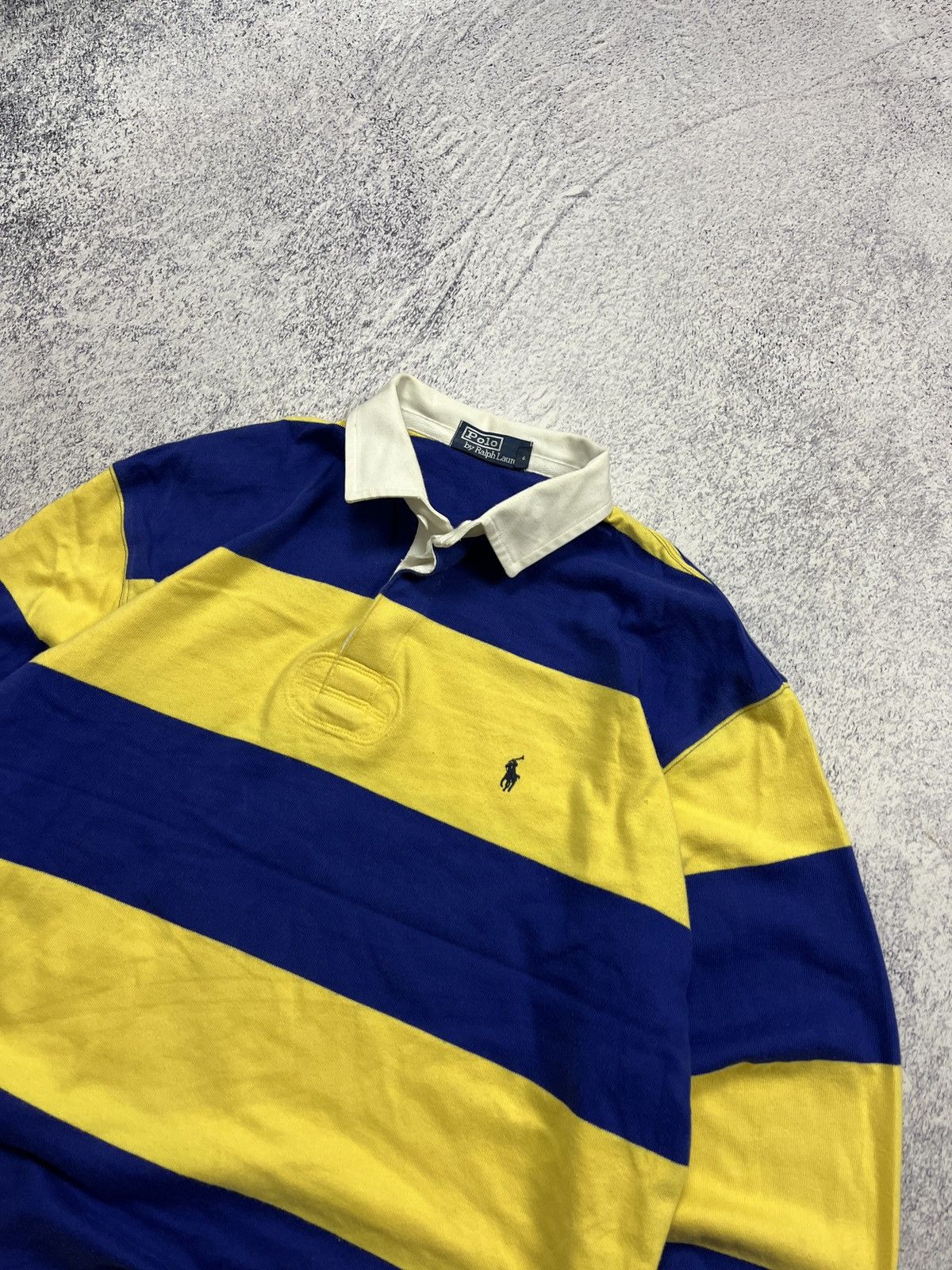 Polo Ralph Lauren × Vintage Vintage 90’s Polo Ralph Lauren 🇺🇦 Striped Rugby Shirt Y2k Size US M / EU 48-50 / 2 - 6 Thumbnail