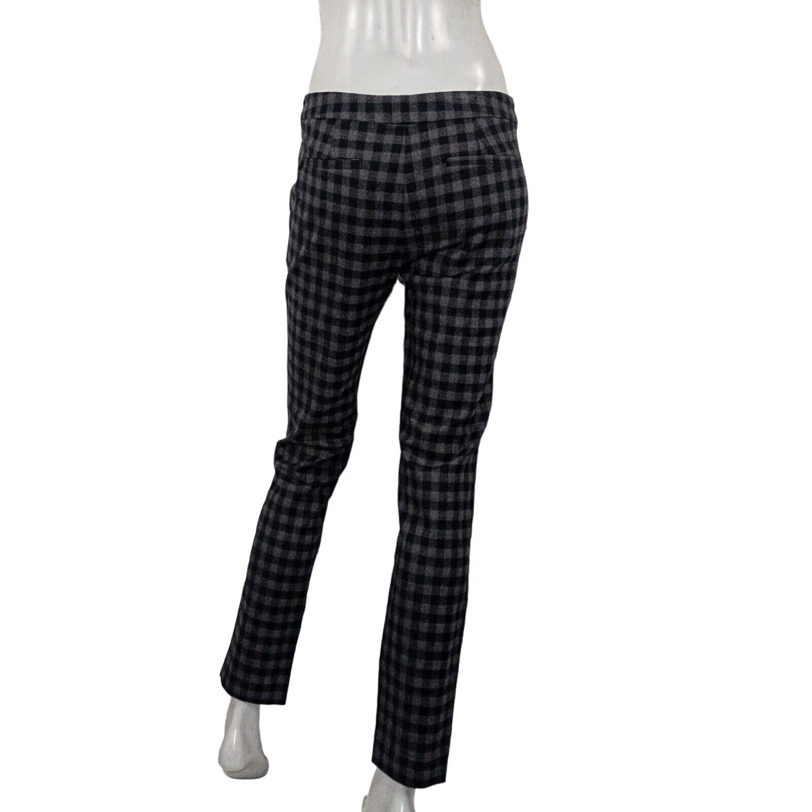 A.L.C. A.L.C Cotton Wool Checker Dress Pants in Gray Black 4 Size 27" / US 4 / IT 40 - 4 Thumbnail