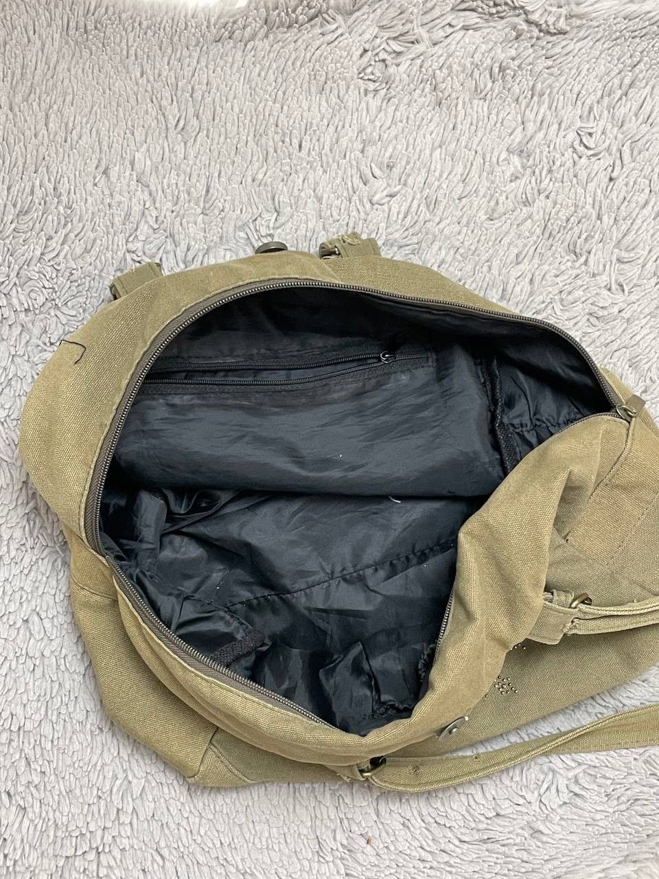 Japanese Brand × Vintage Vintage 90’s Bag Khaki Colour Diesel Style Avantgarde Size ONE SIZE - 8 Thumbnail