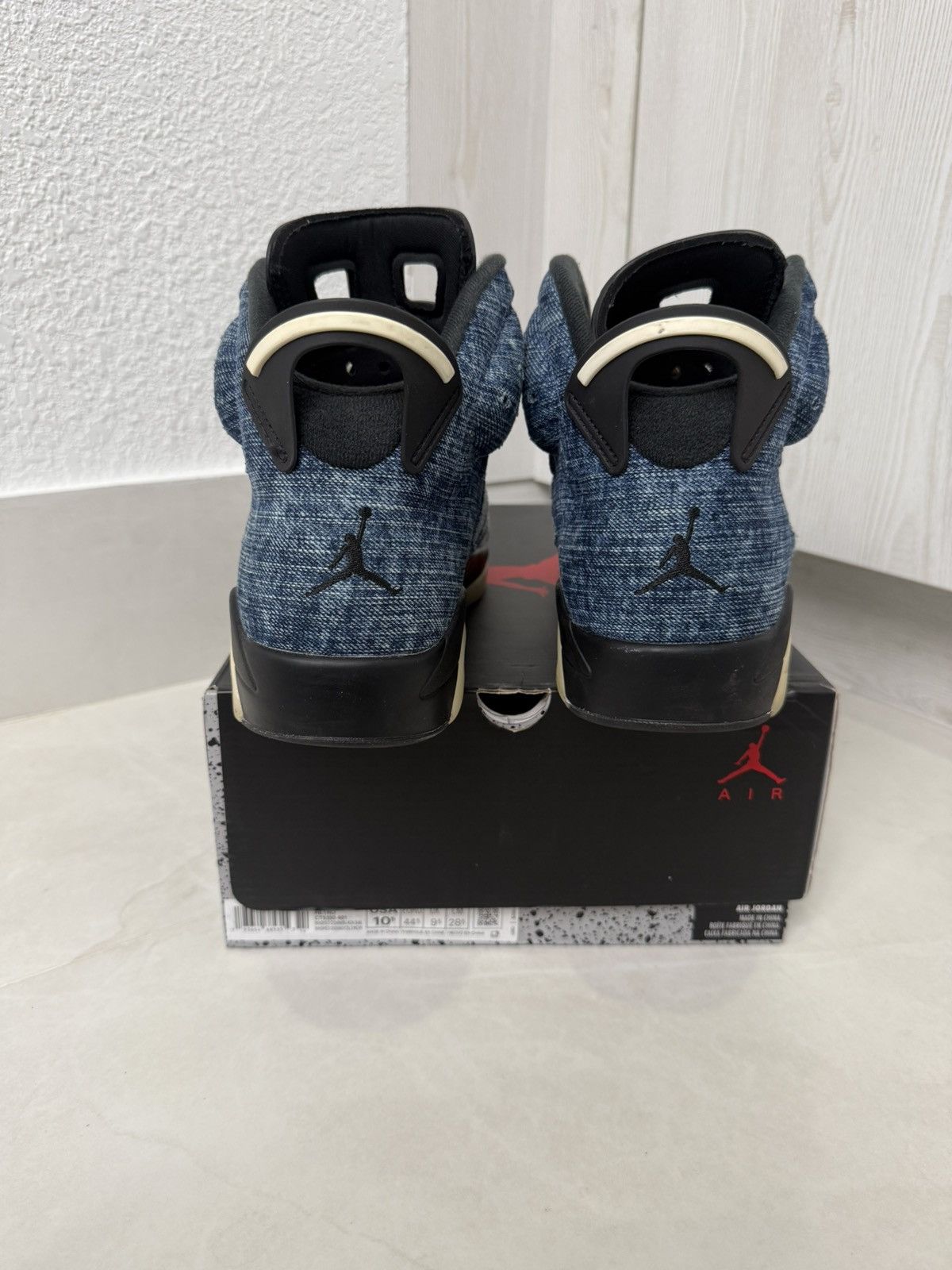 Jordan Brand Air Jordan 6 Retro 'Washed Denim' Size 10.5 Used Size US 10.5 / EU 43-44 - 4 Thumbnail