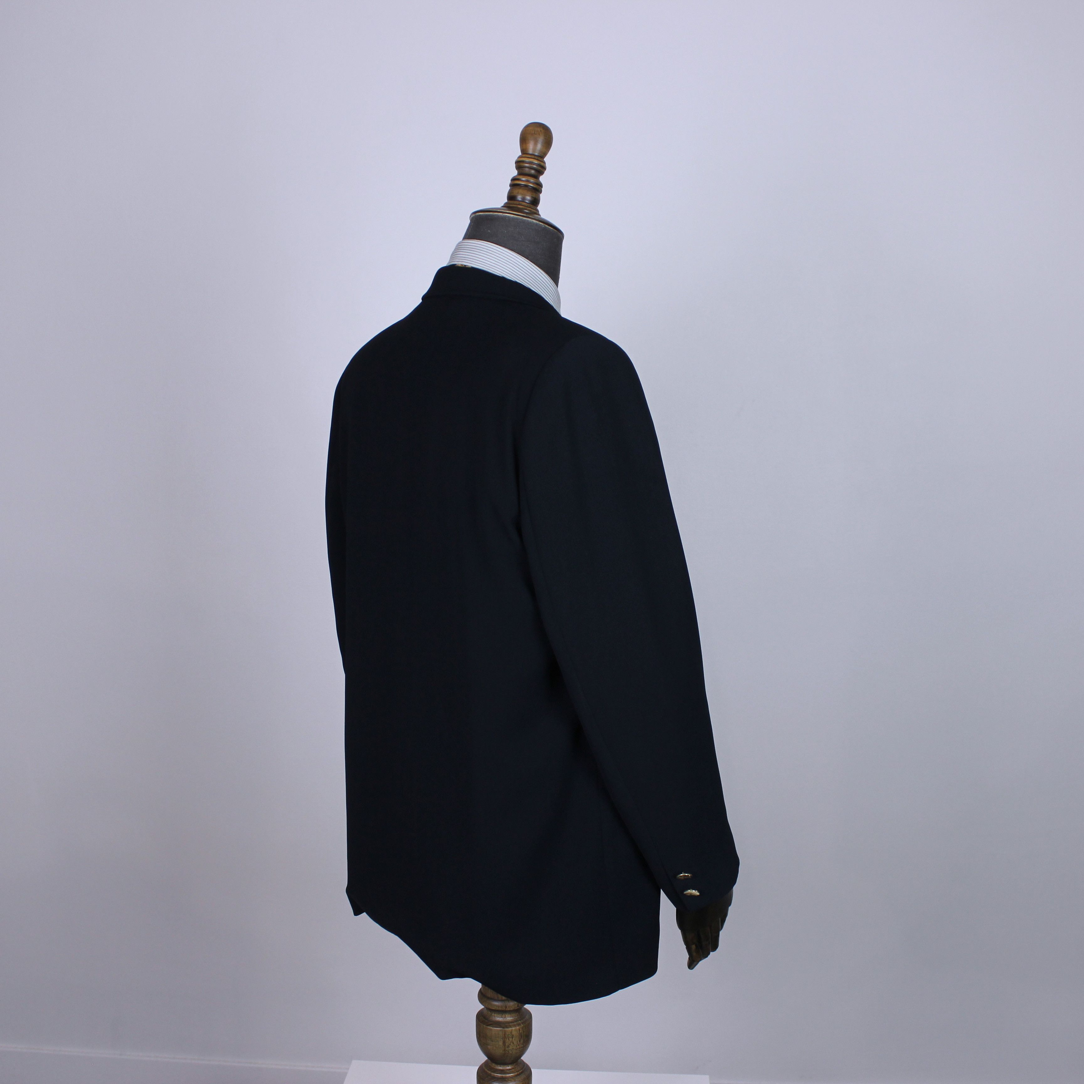 Burberry Burberrys women blazer M L rarity navy blue Size 44R - 5 Thumbnail