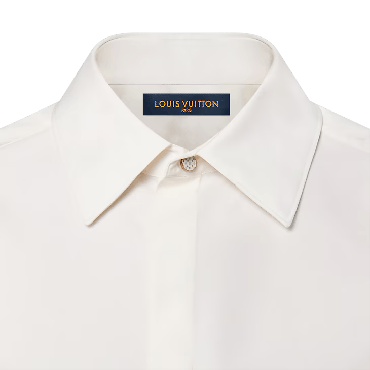 Louis Vuitton Long-Sleeved Silk and Cotton Blend Evening Shirt - 42 4L Size 42L - 2 Thumbnail