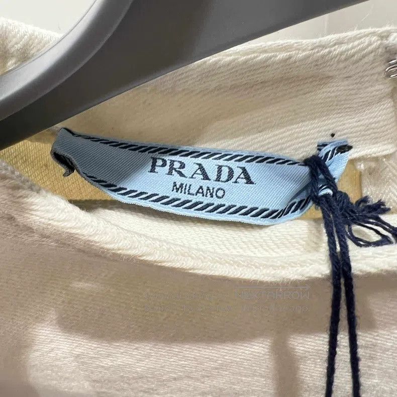 Prada Prada Triangle-marked short denim jacket Size XS / US 0-2 / IT 36-38 - 3 Thumbnail