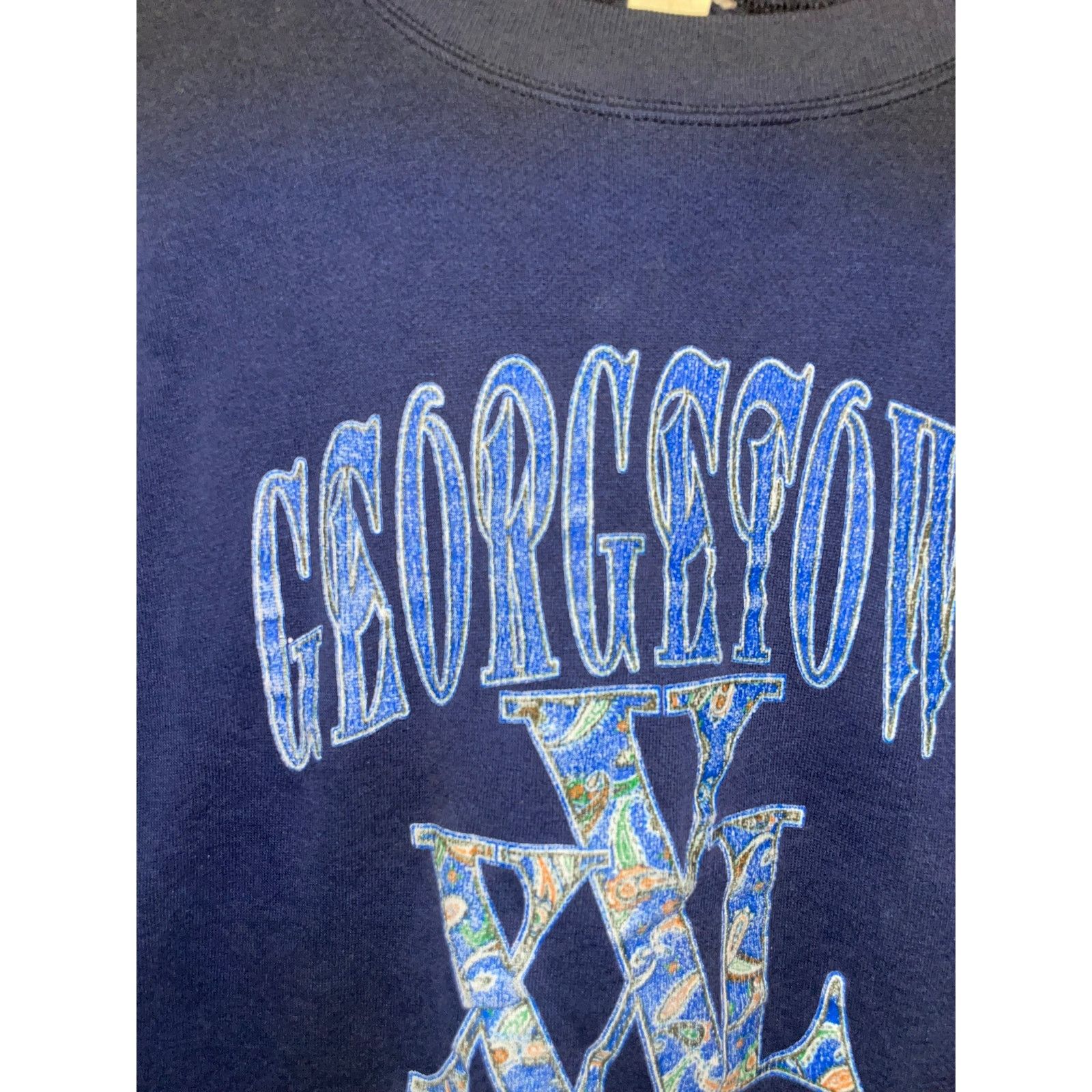 Vintage Vintage Georgetown Sweatshirt Crewneck College University M Size US M / EU 48-50 / 2 - 2 Thumbnail