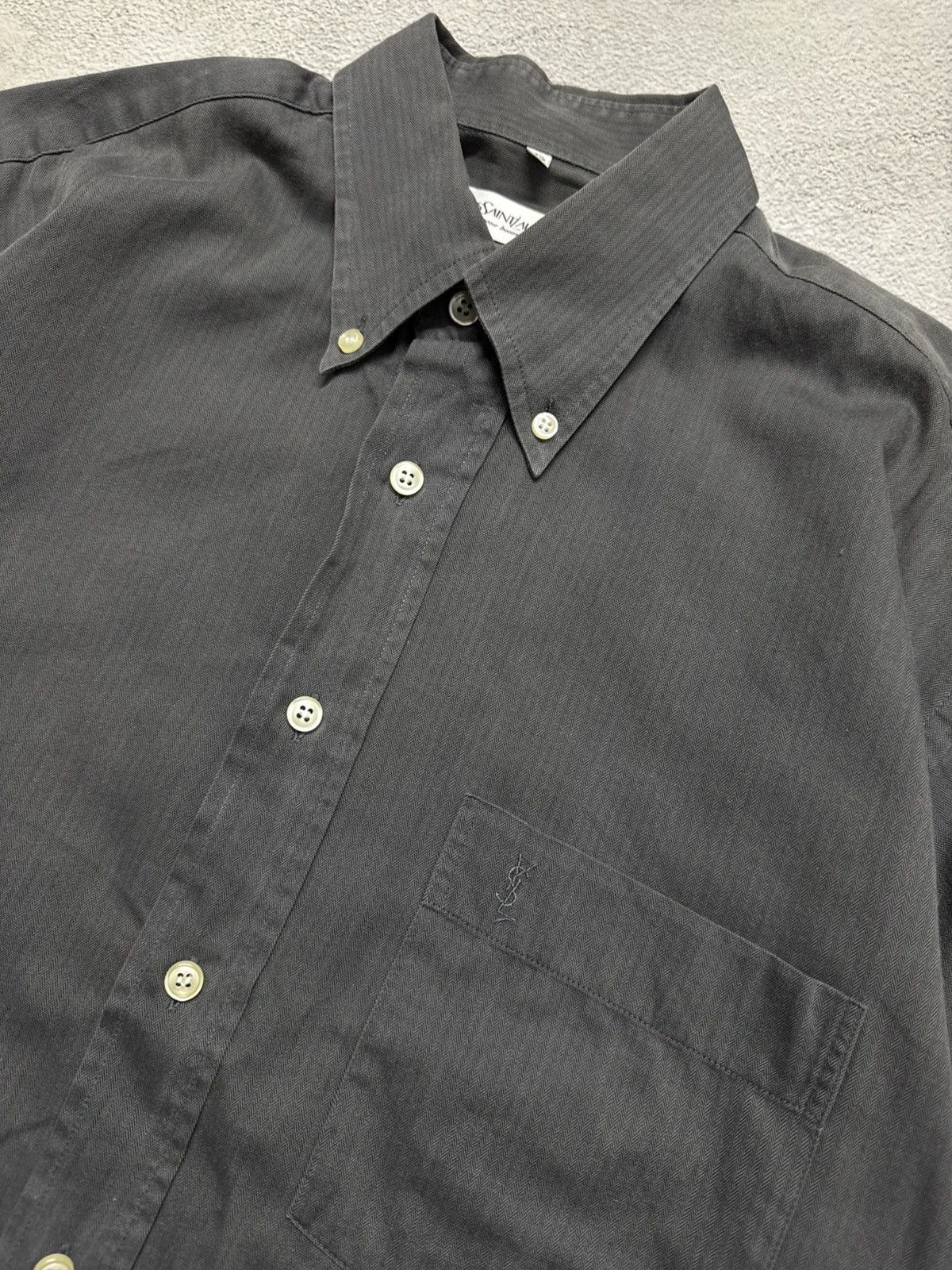 Yves Saint Laurent Vintage Yves Saint Laurent YSL Shirt Luxury Size US M / EU 48-50 / 2 - 8 Thumbnail