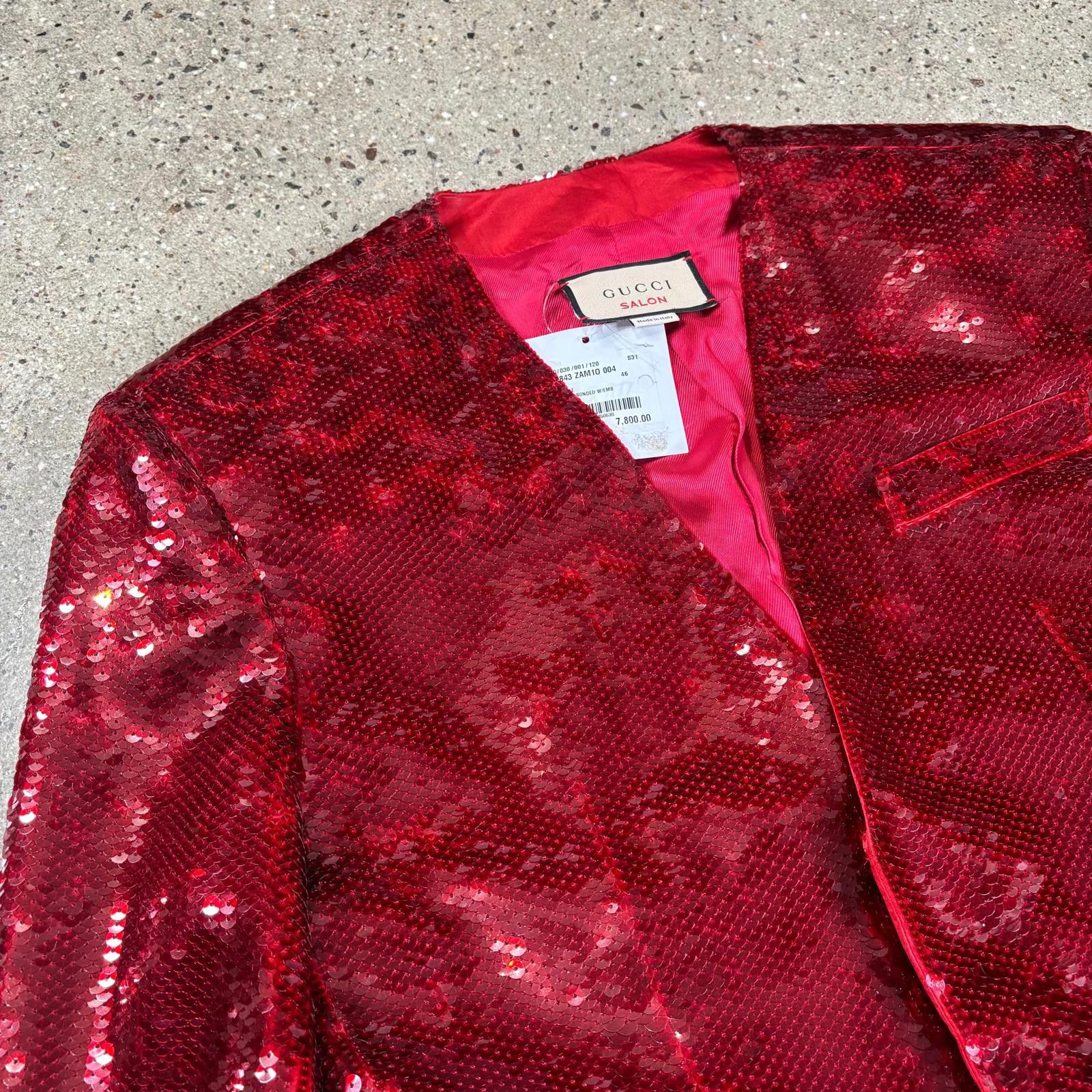 Gucci Gucci Salon Sequin Blazer Jacket Size US M / EU 48-50 / 2 - 3 Thumbnail