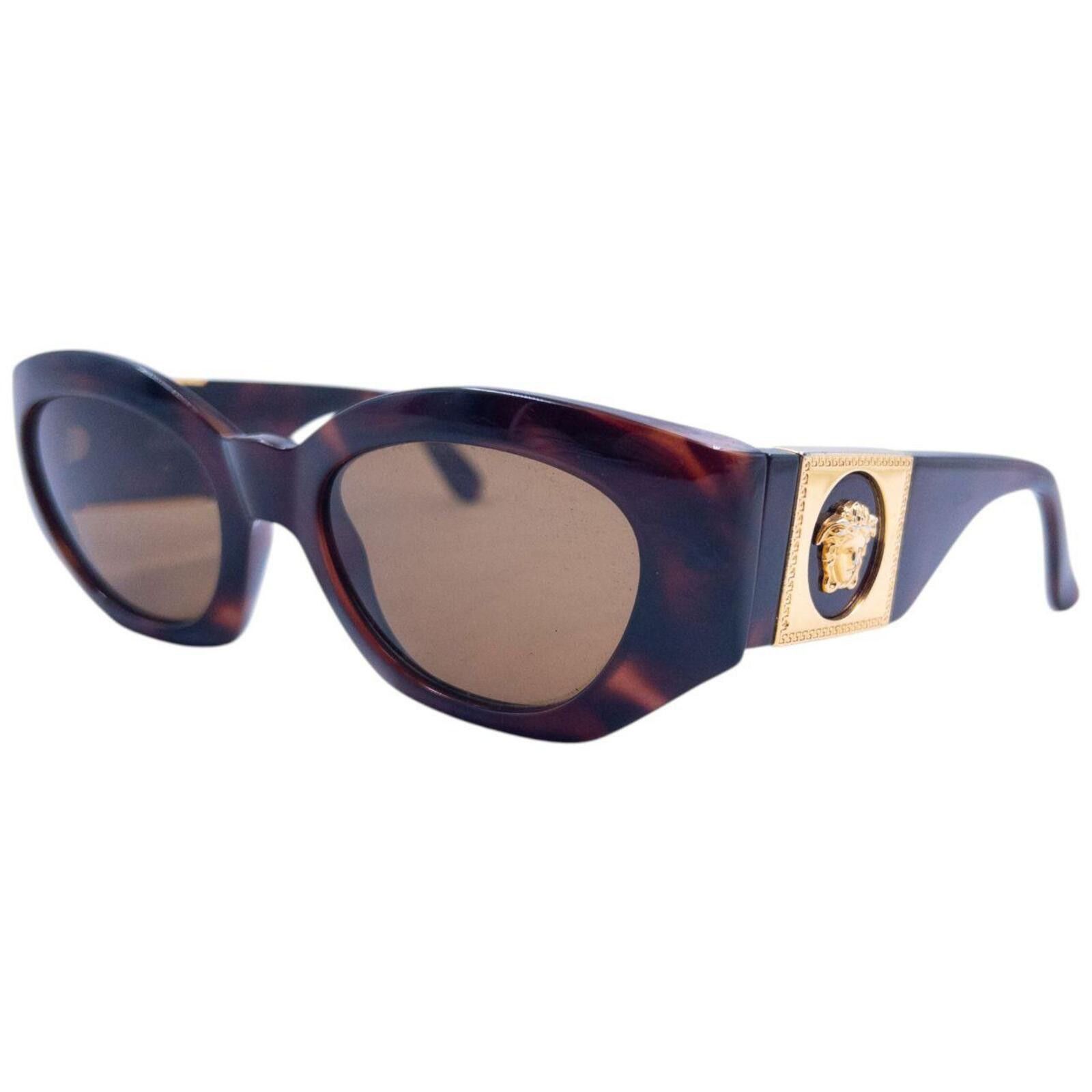Versace Vintage 90s Gianni Versace Tortoise Shell Medusa Sunglasses Size ONE SIZE - 1 Thumbnail