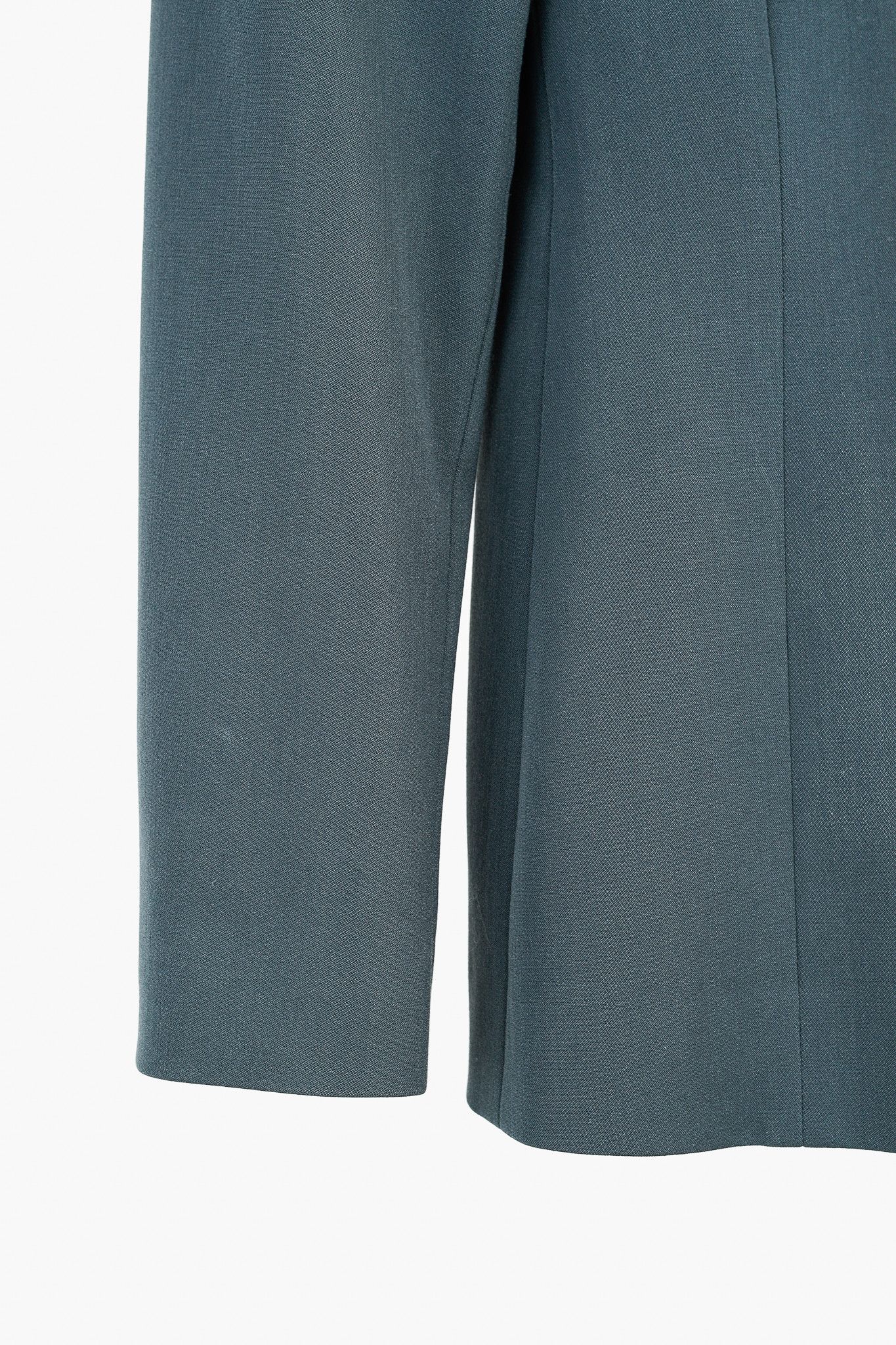 Emporio Armani Emporio Armani Minimalist Grey-Green Hidden Button Blazer Size S / US 4 / IT 40 - 6 Thumbnail