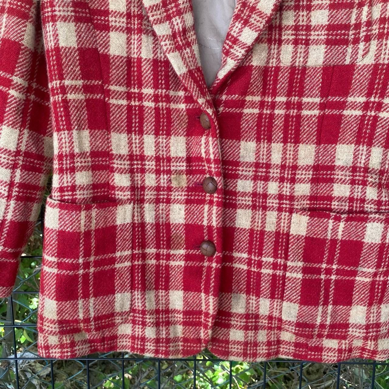 Designer × Mademoiselle Non Non × Vintage Vintage Mademoiselle Non non Checkered Board Coat Jacket Size US S / EU 44-46 / 1 - 3 Thumbnail