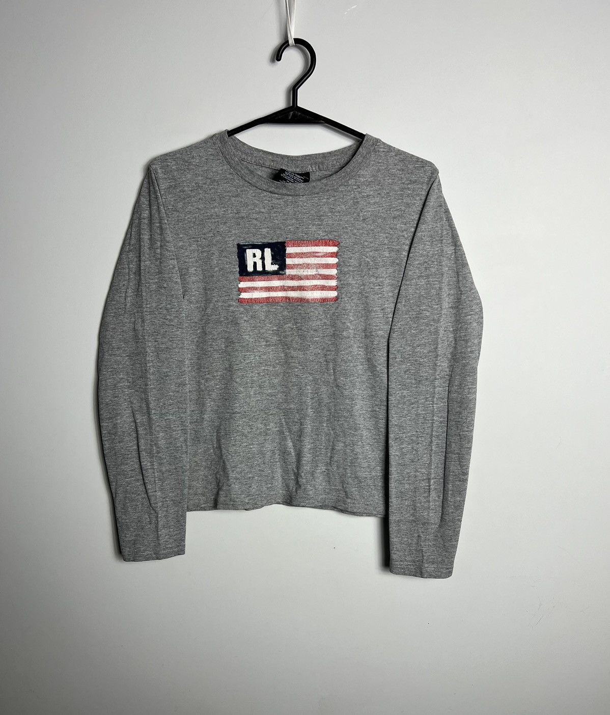 Polo Ralph Lauren × Ralph Lauren × Vintage Longsleeve Ralph Lauren Polo Jeans Flag Size M / US 6-8 / IT 42-44 - 1 Thumbnail