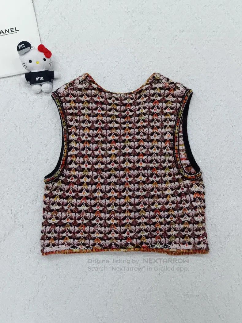 Chanel Chanel Thick thread braided knitted vest Size XS / US 0-2 / IT 36-38 - 3 Thumbnail
