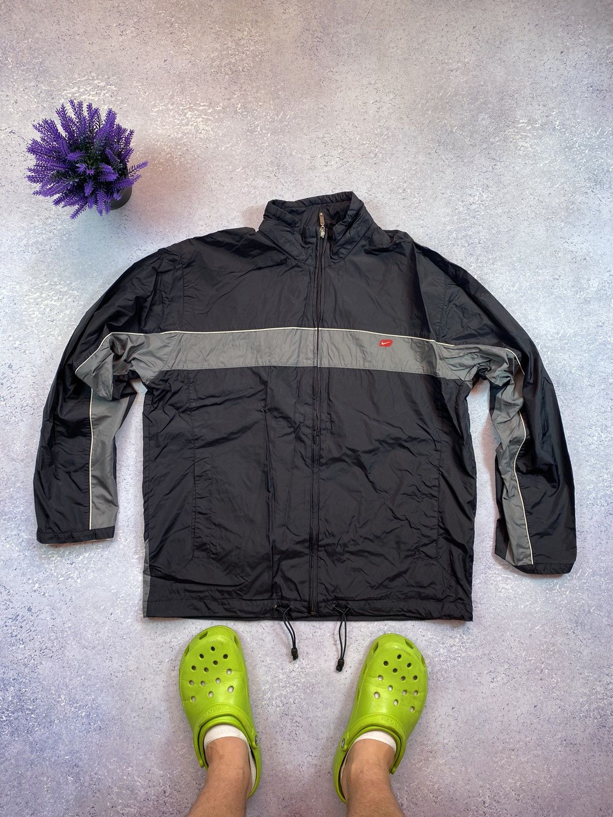Nike × Vintage Vintage Nike Windbreaker Size Large Mini Logo Size US L / EU 52-54 / 3 - 2 Thumbnail