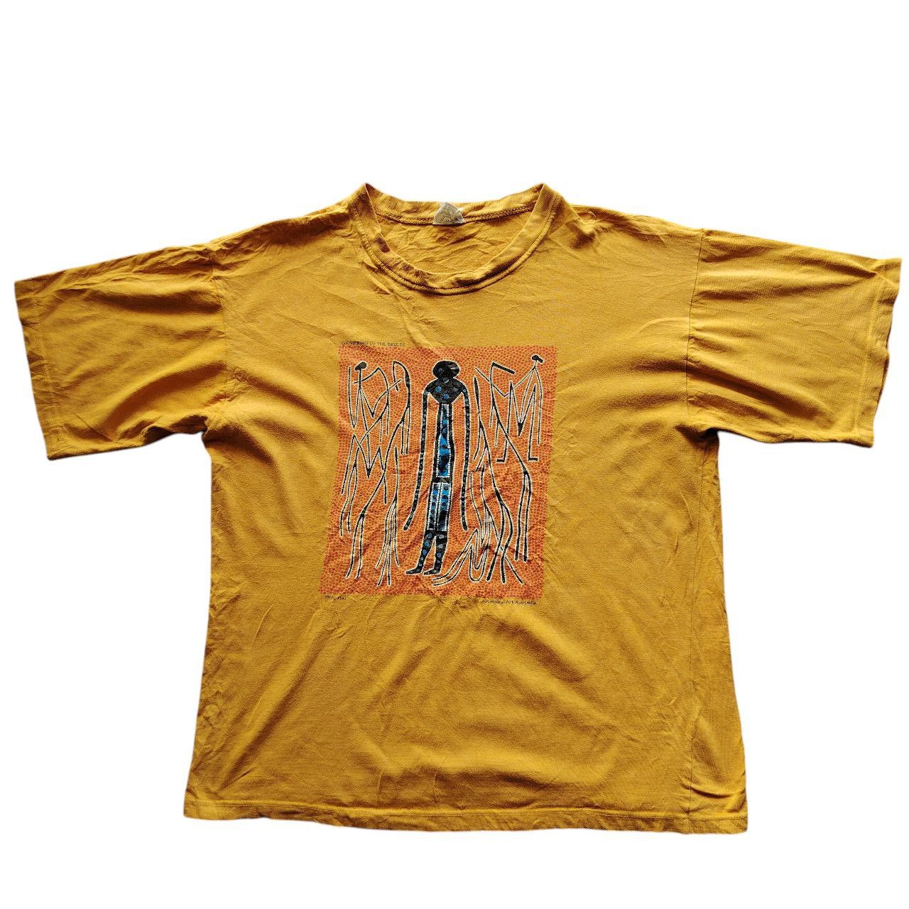 Fuck Art, Make Tees VINTAGE 90s PHILLIP HALL GATHERING THE SPIRIT AUSTRALIAN ART Size US XL / EU 56 / 4 - 1 Thumbnail