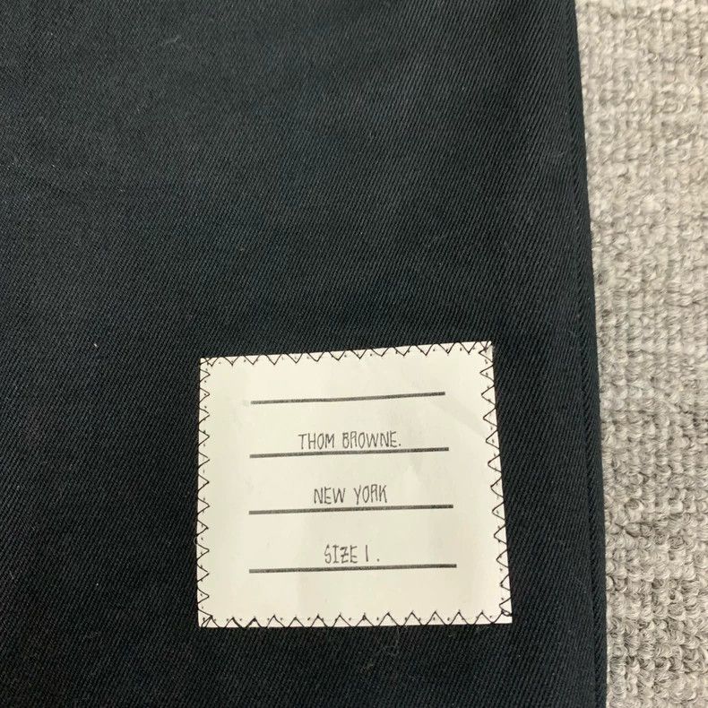 Thom Browne Thom Browne Size 1 Four-striped dark blue trousers 2506-Ne Size US 29 - 8 Thumbnail
