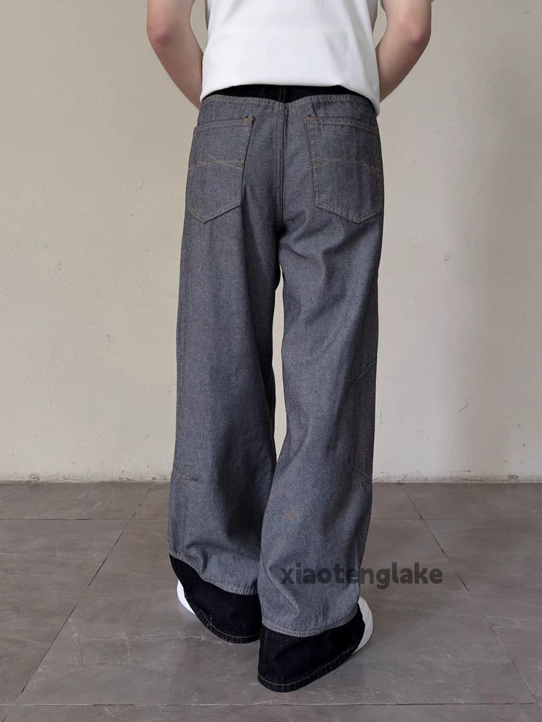 Designer × Japanese Brand × Vintage utility skate hiphop loose baggy patchwork jeans Size US 26 / EU 42 - 2 Thumbnail