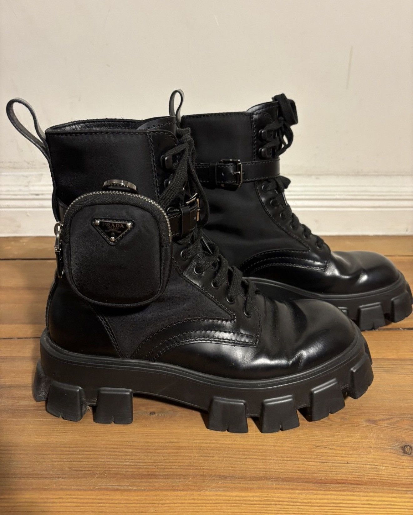 Prada Prada Monolith Combat Boots with Pouches Size 9 Size US 9 / EU 42 - 5 Thumbnail