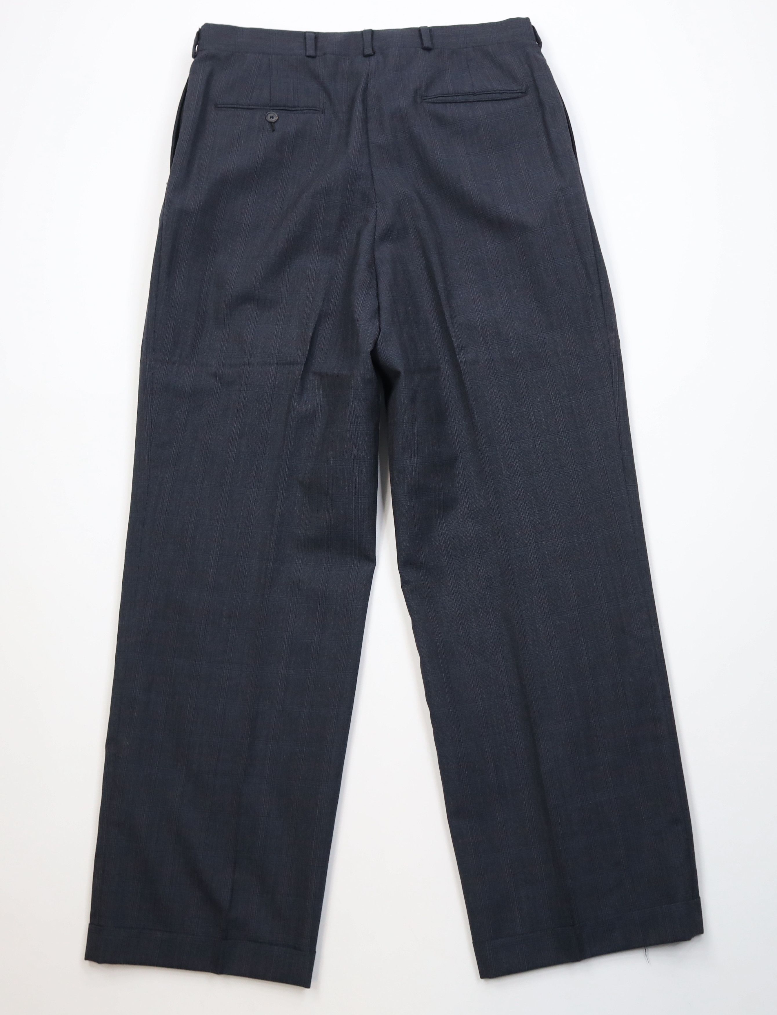 Vintage Vintage 70s Streetwear Wool Wide Leg Chino Pants Plaid USA Size US 34 / EU 50 - 7 Thumbnail