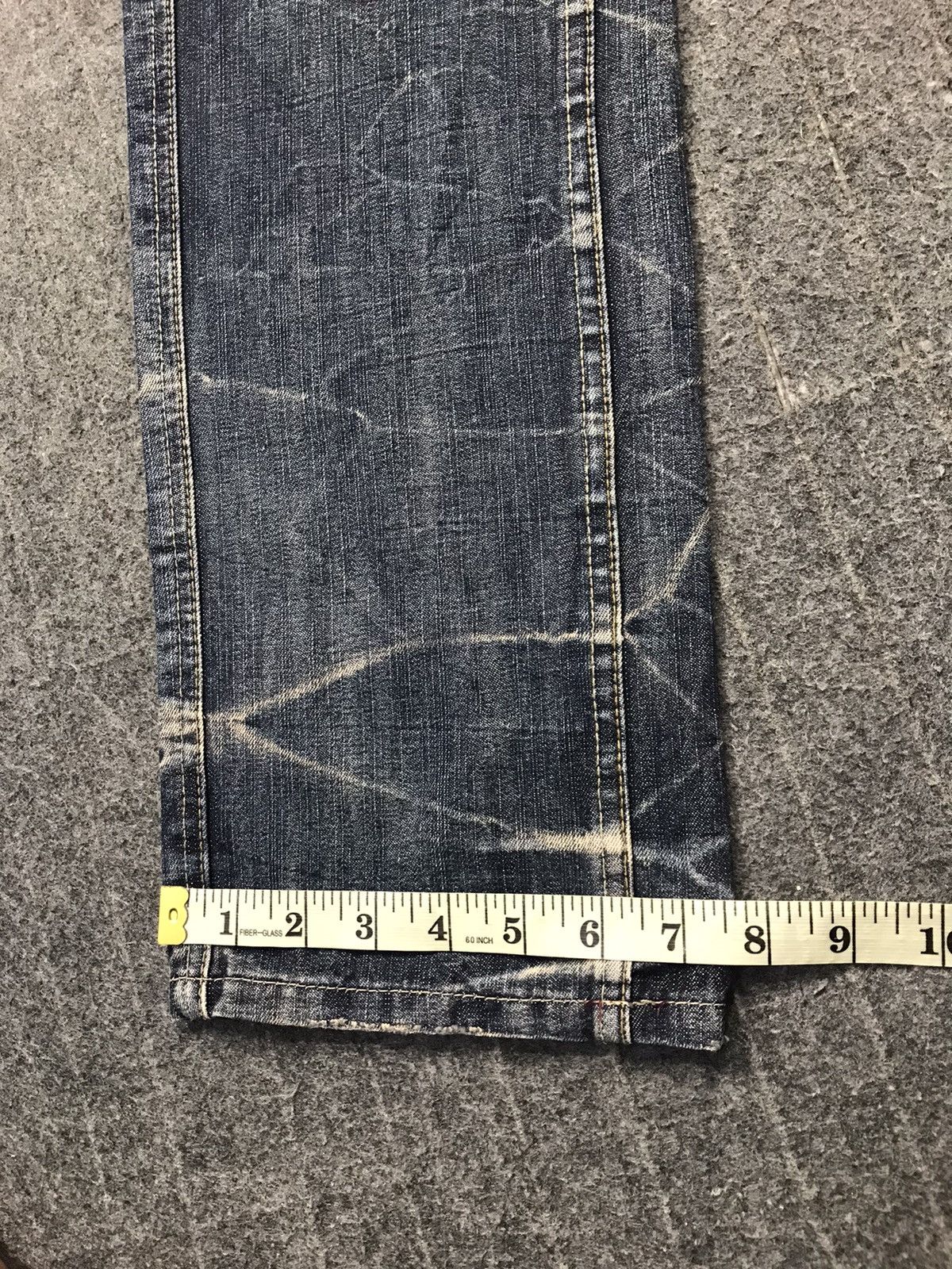 Japanese Brand Superubis By Valetta Whisker Indigo Denim Jeans Size US 30 / EU 46 - 12 Thumbnail