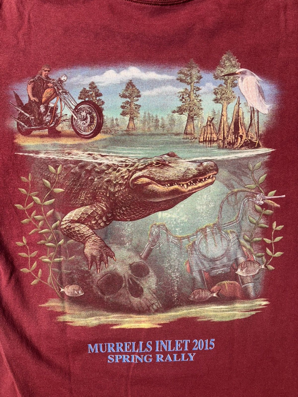 Harley Davidson Vtg South Carolina 2015 Harley Motorcycle Rally Alligator Size US L / EU 52-54 / 3 - 7 Thumbnail
