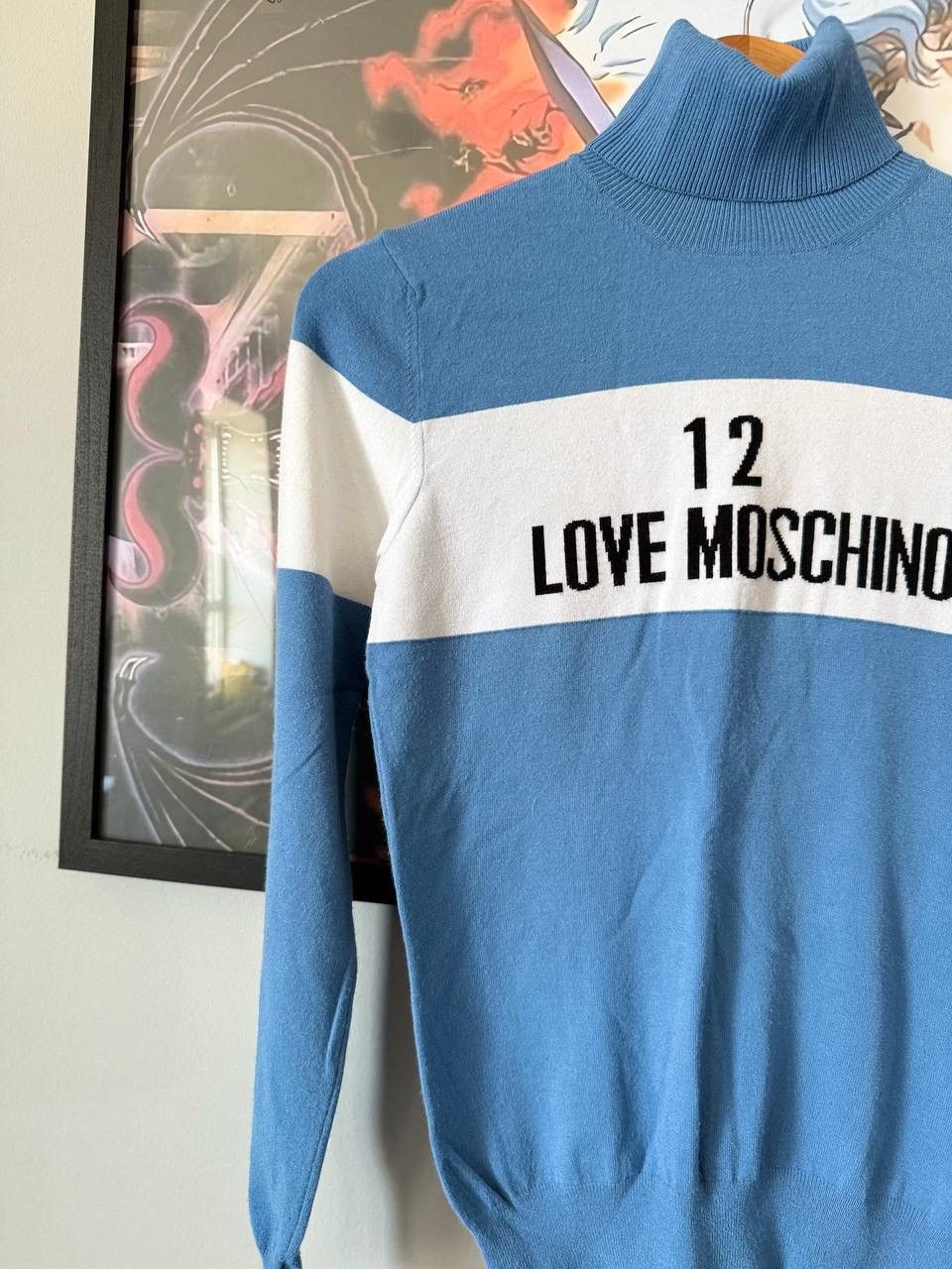 Love Moschino Vintage Love Moschino Knit Turtleneck Sweater Size S / US 4 / IT 40 - 3 Thumbnail