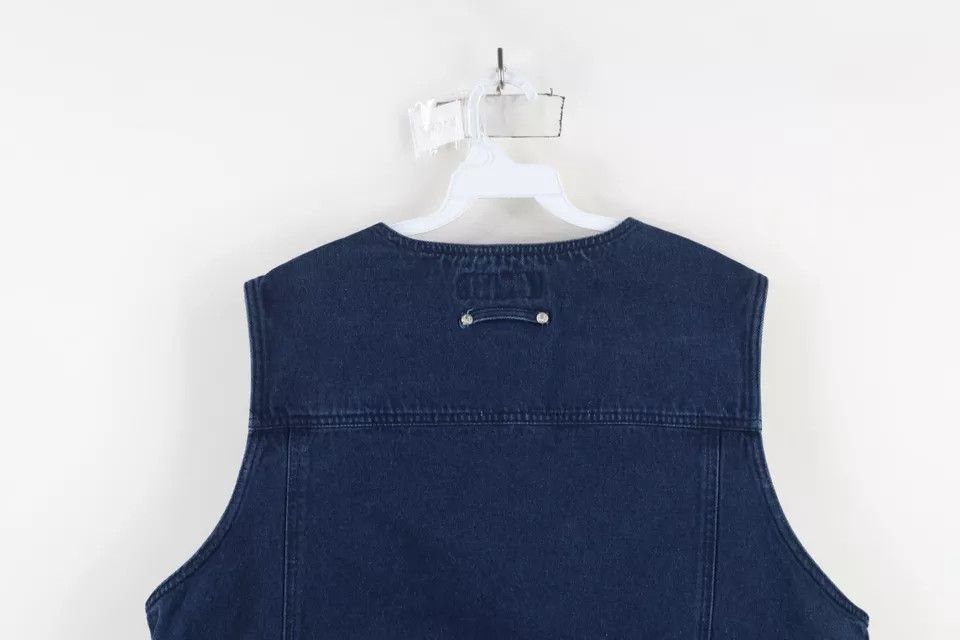 Vintage Vintage 90s Streetwear Denim Jean Vest Jacket Blue Size 3XL / US 20-22 - 14 Thumbnail
