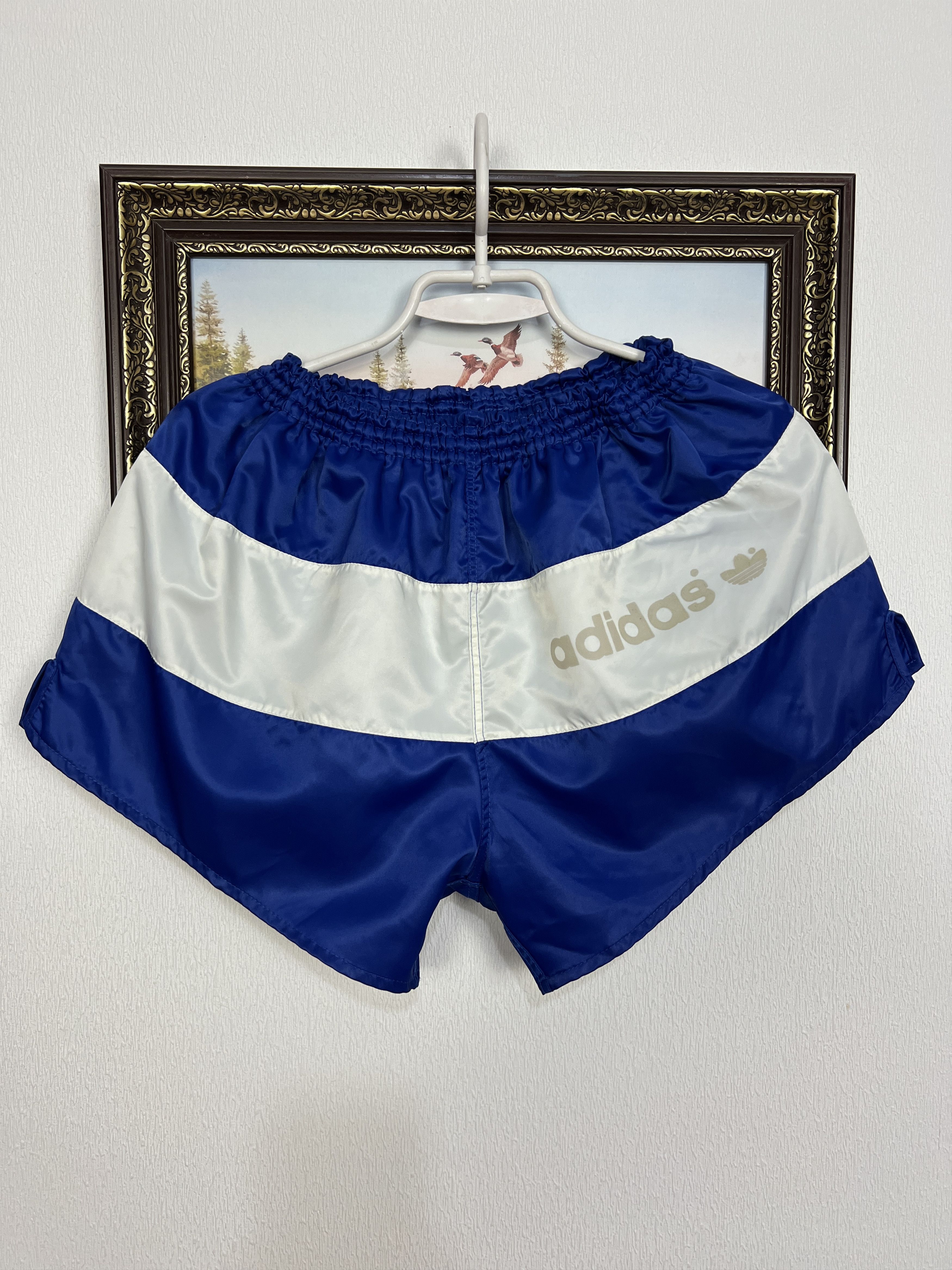 Adidas Vintage 90's Adidas West Germany Nylon Shorts Athletic Size US 32 / EU 48 - 1 Thumbnail