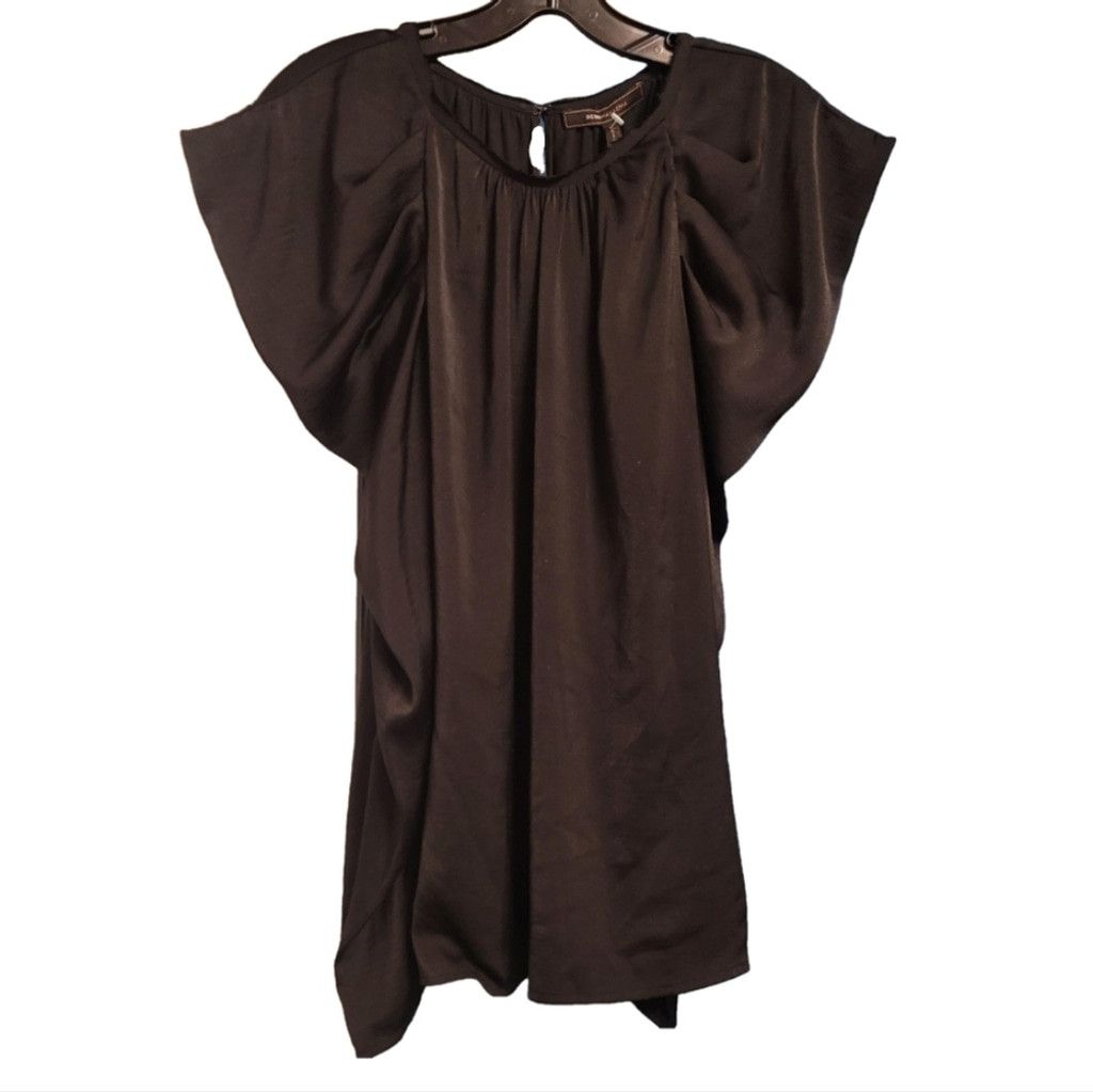 Bcbgmaxazria NWT BCBG Maxazria Black Leg of Mutton Sleeves Blouse Size XS / US 0-2 / IT 36-38 - 2 Thumbnail
