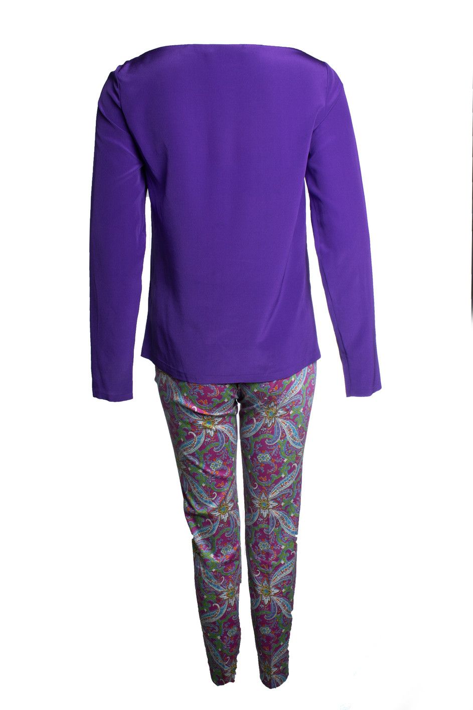 Ralph Lauren Ralph Lauren, Purple set with paisley print Size 27" / US 4 / IT 40 - 5 Thumbnail
