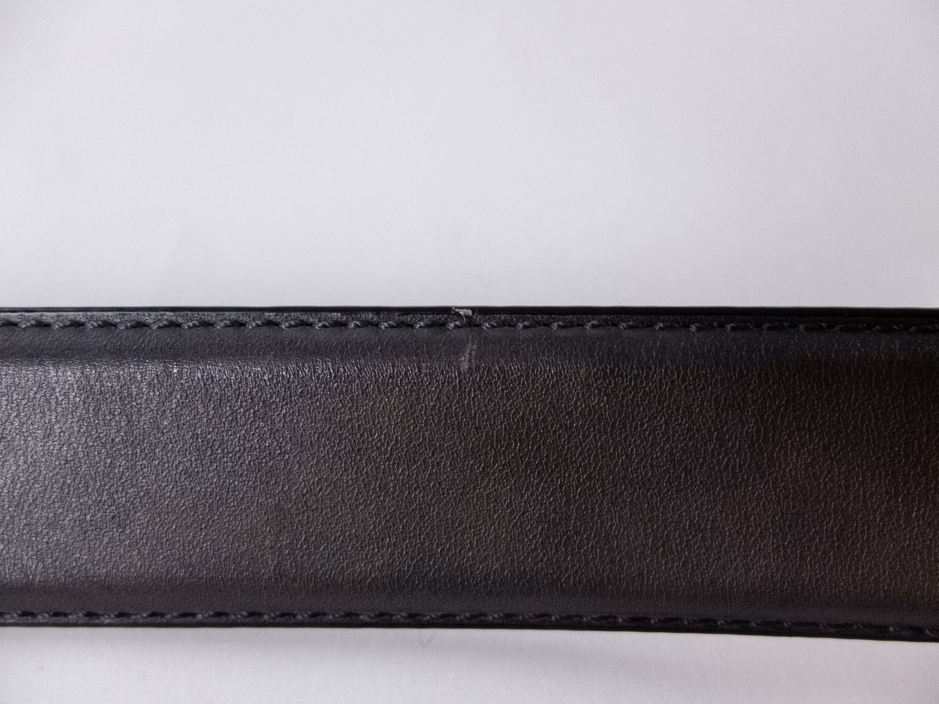 Magnanni MANGANNI gray leather belt Size 105 with defects authentic Size 40 - 4 Thumbnail