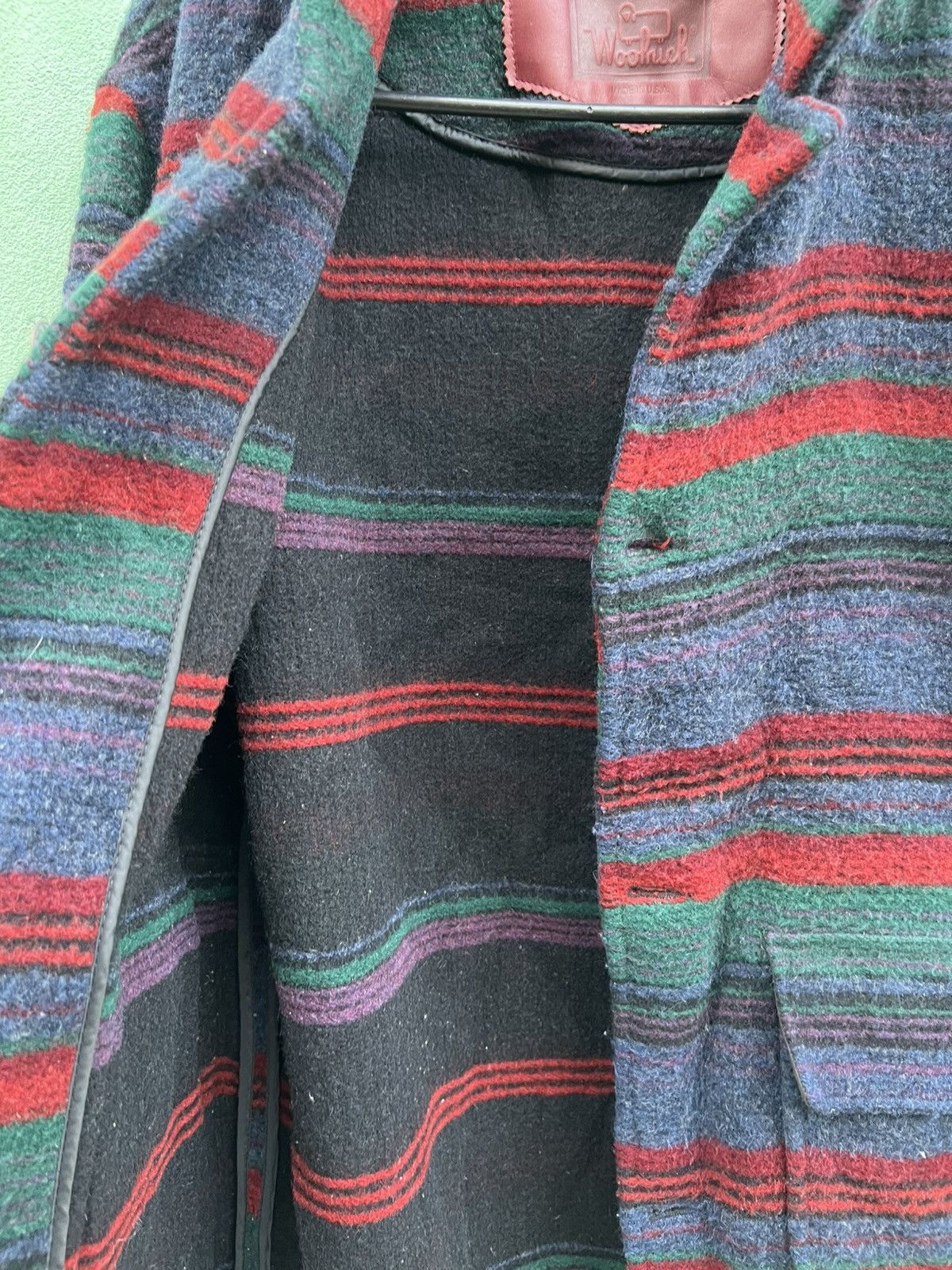 Woolrich Woolen Mills Vtg Woolrich Made in USA Multi Stripe Wool Blanket Jacket Size US L / EU 52-54 / 3 - 16 Thumbnail
