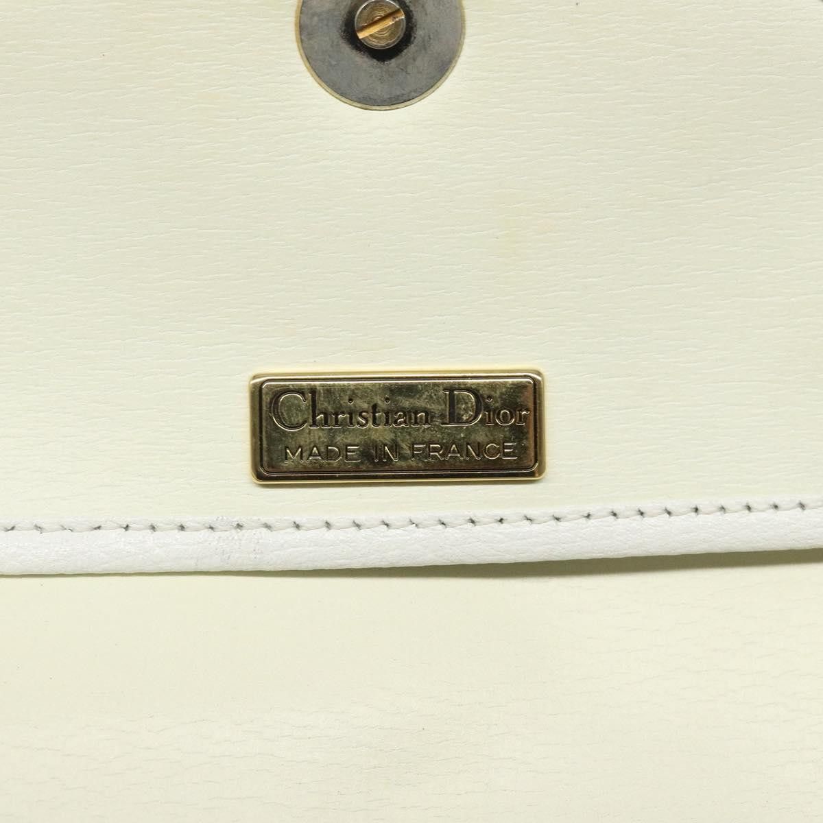 Dior DIOR Shoulder Bag Leather White Gold Size ONE SIZE - 16 Thumbnail