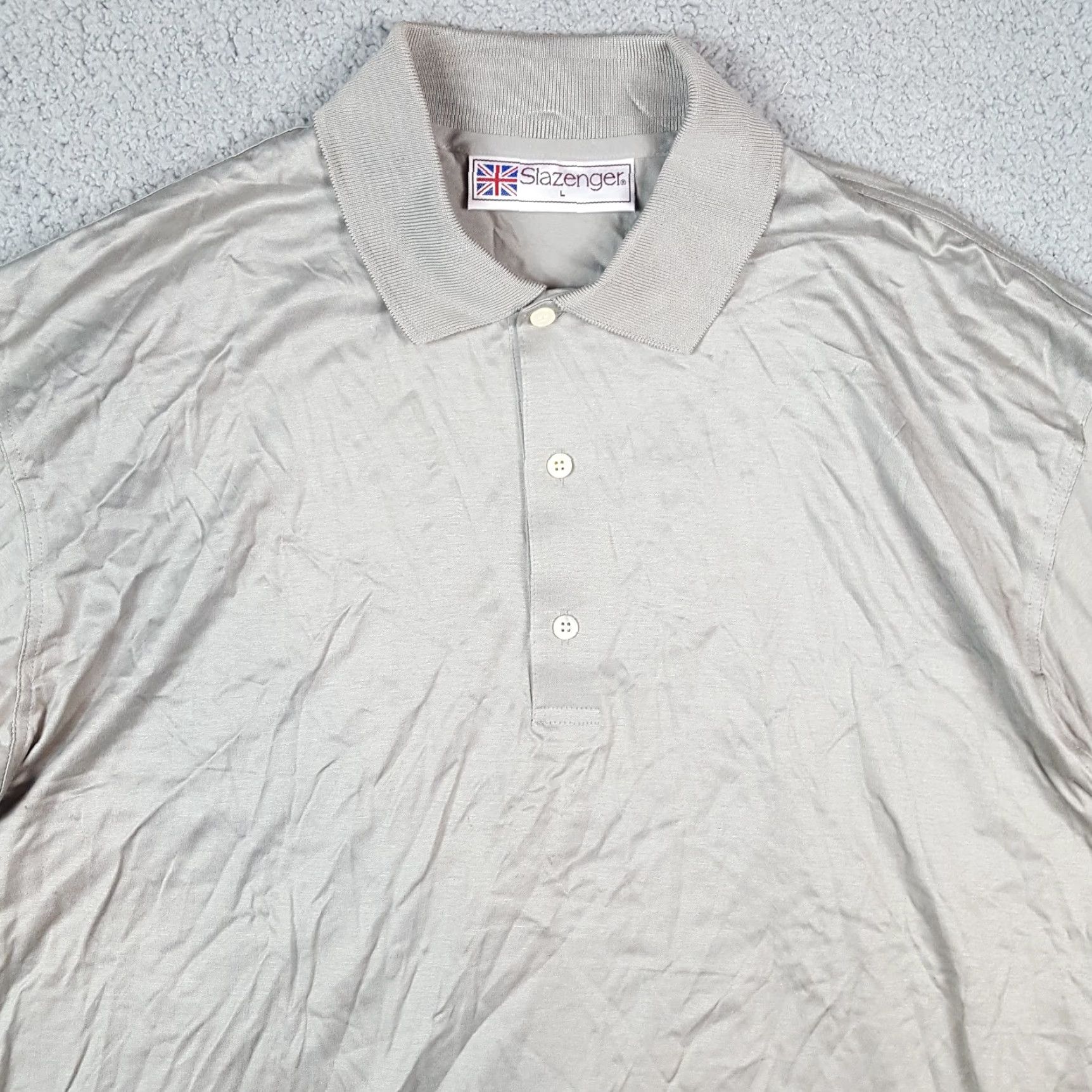 Vintage Vintage 90s Slazenger Polo Shirt Men’s L Short Sleeve Athletic Casual Golf Preppy Rock Surf Size US L / EU 52-54 / 3 - 2 Thumbnail