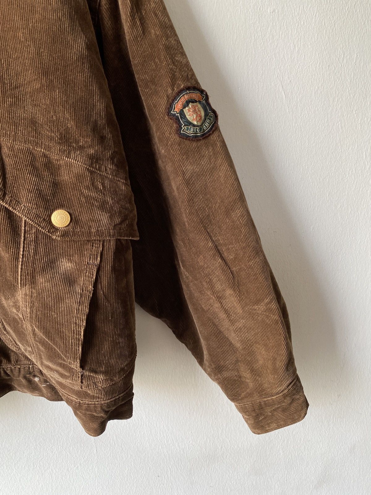 Big John × Vintage 1990s - Vintage Big John Corduroy Sherpa Lining Jacket Size US M / EU 48-50 / 2 - 7 Thumbnail