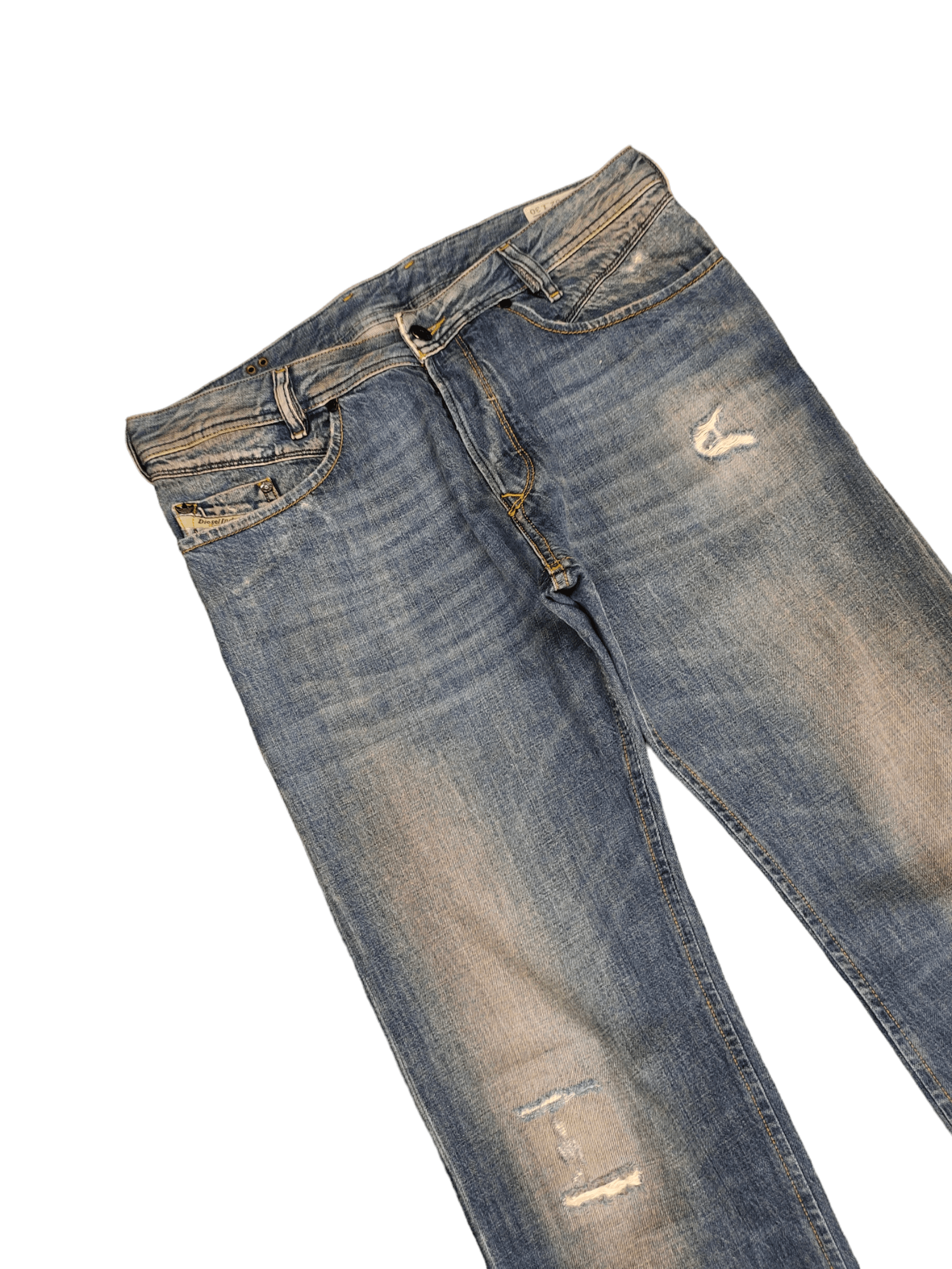 Adidas × Diesel Vintage Diesel X Adidas 'Adi-Poiak' 3D Pocket Distress Jeans Size US 32 / EU 48 - 8 Thumbnail