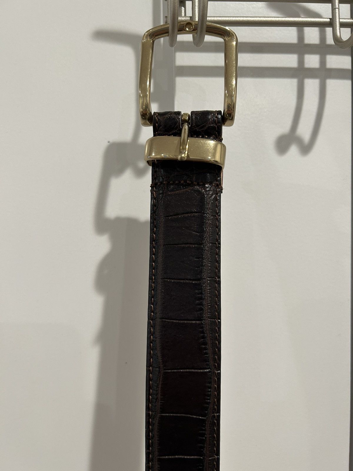 Noah Faux Croc Embossed Metal Tip Belt | Grailed